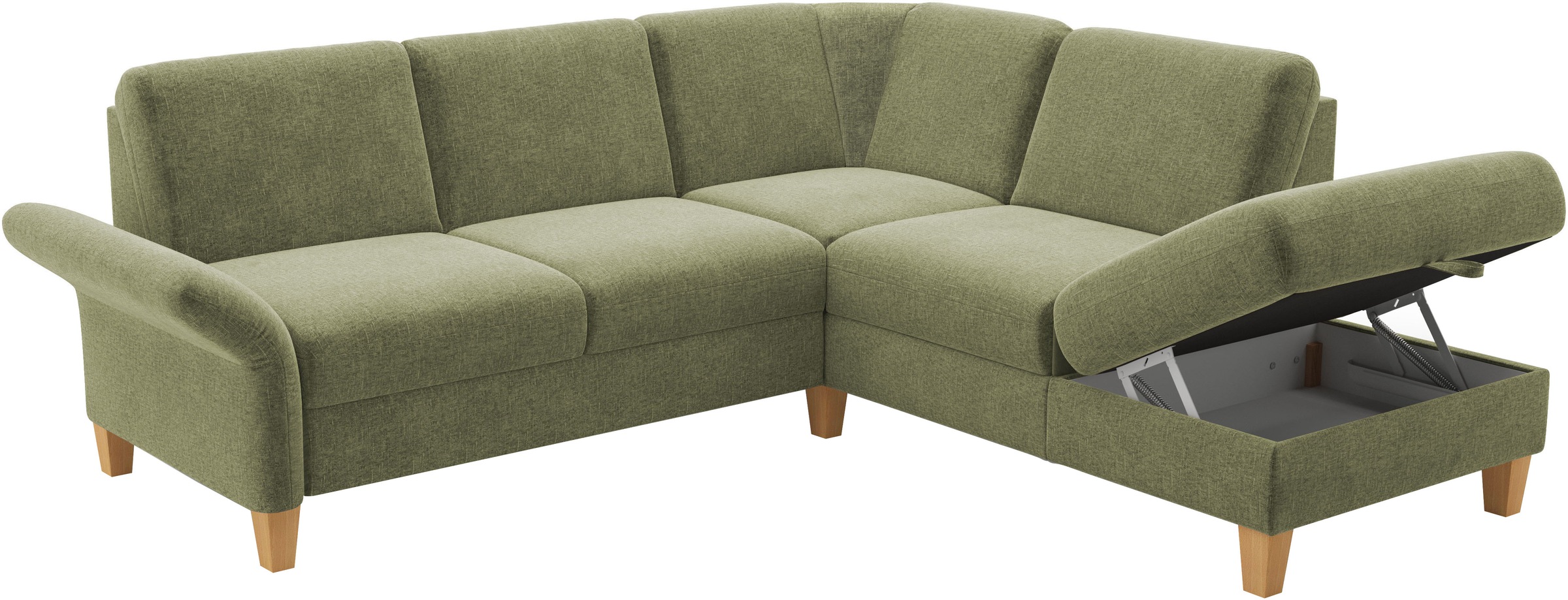 Home affaire Ecksofa »Rochelle, L-Form«, wahlweise mit Armteilverstellung, Bettfunktion und Bettkasten