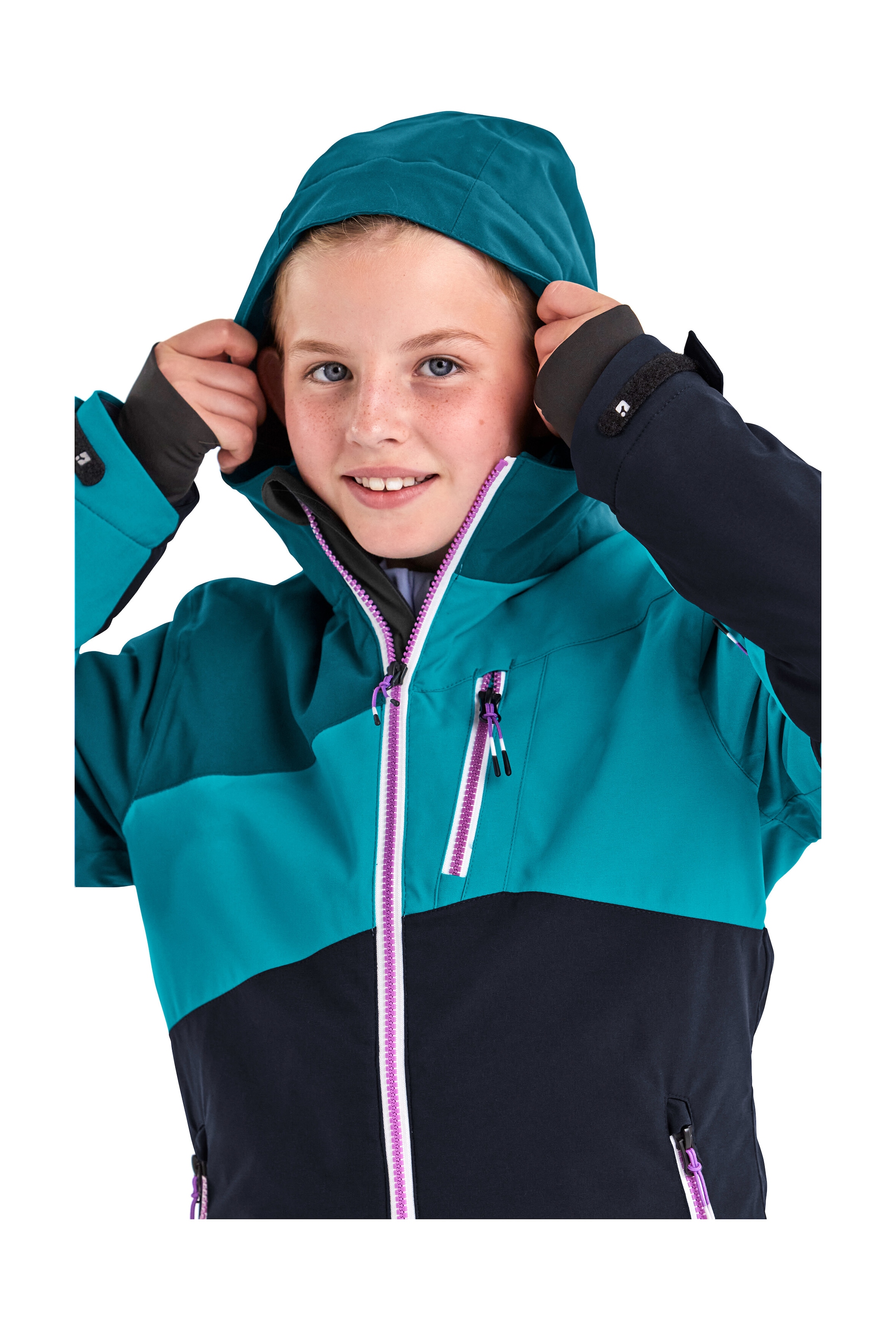 Killtec Skijacke »KSW 166 GRLS SKI JCKT« Atmungsaktive, wasser- und winddichte Skijacke mit abnehmbarer Kapuze