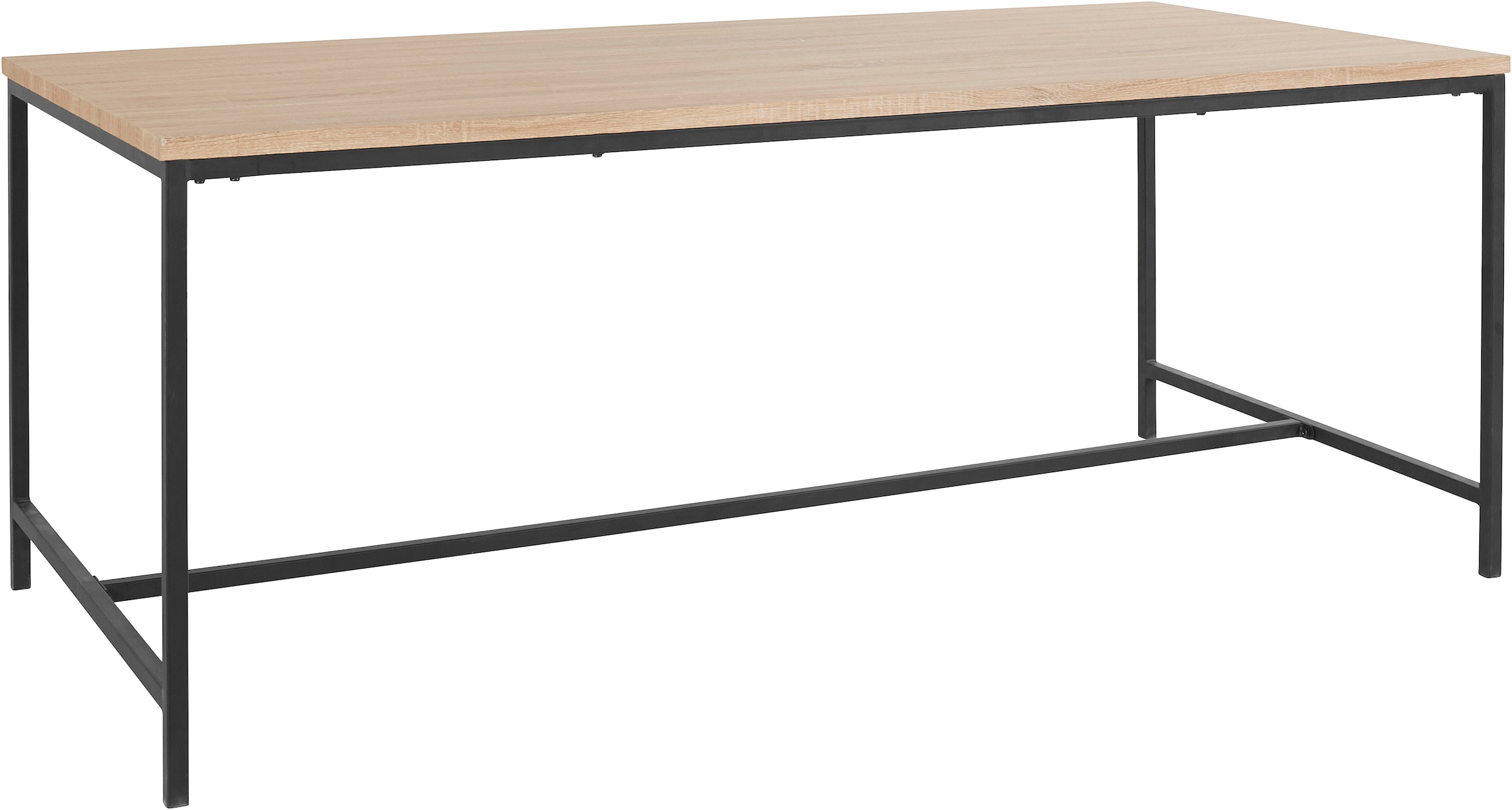 Struktur, St.), einer in Tischplatte 76 mit kaufen Esstisch und andas »Vadum«, Holzoptik fühlbare cm online (1 Höhe