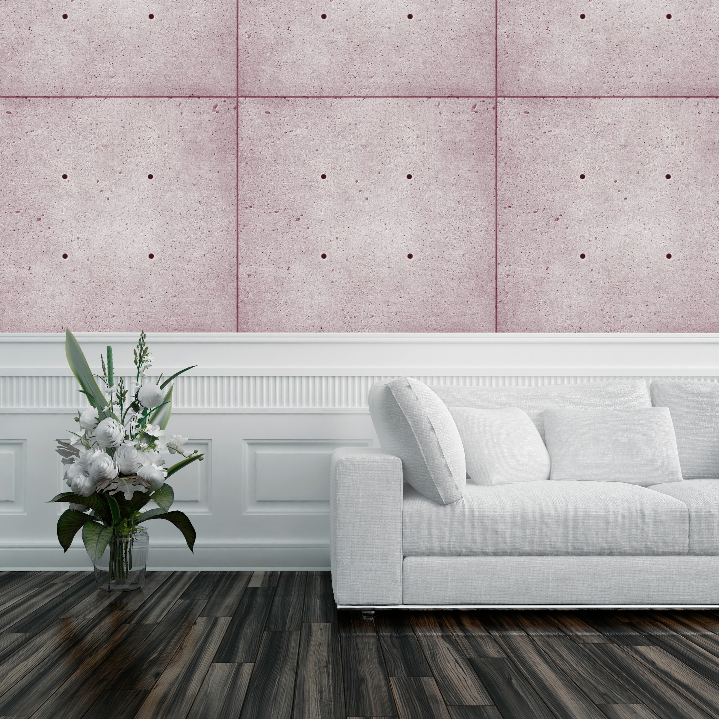 queence Vinyltapete »Abutto«, bedruckt-clean-unifarben-minimalistisch-Abriebeffekte-Steinoptik, 90x250cm, selbstklebend, kinderleichte Anbringung, Sticker