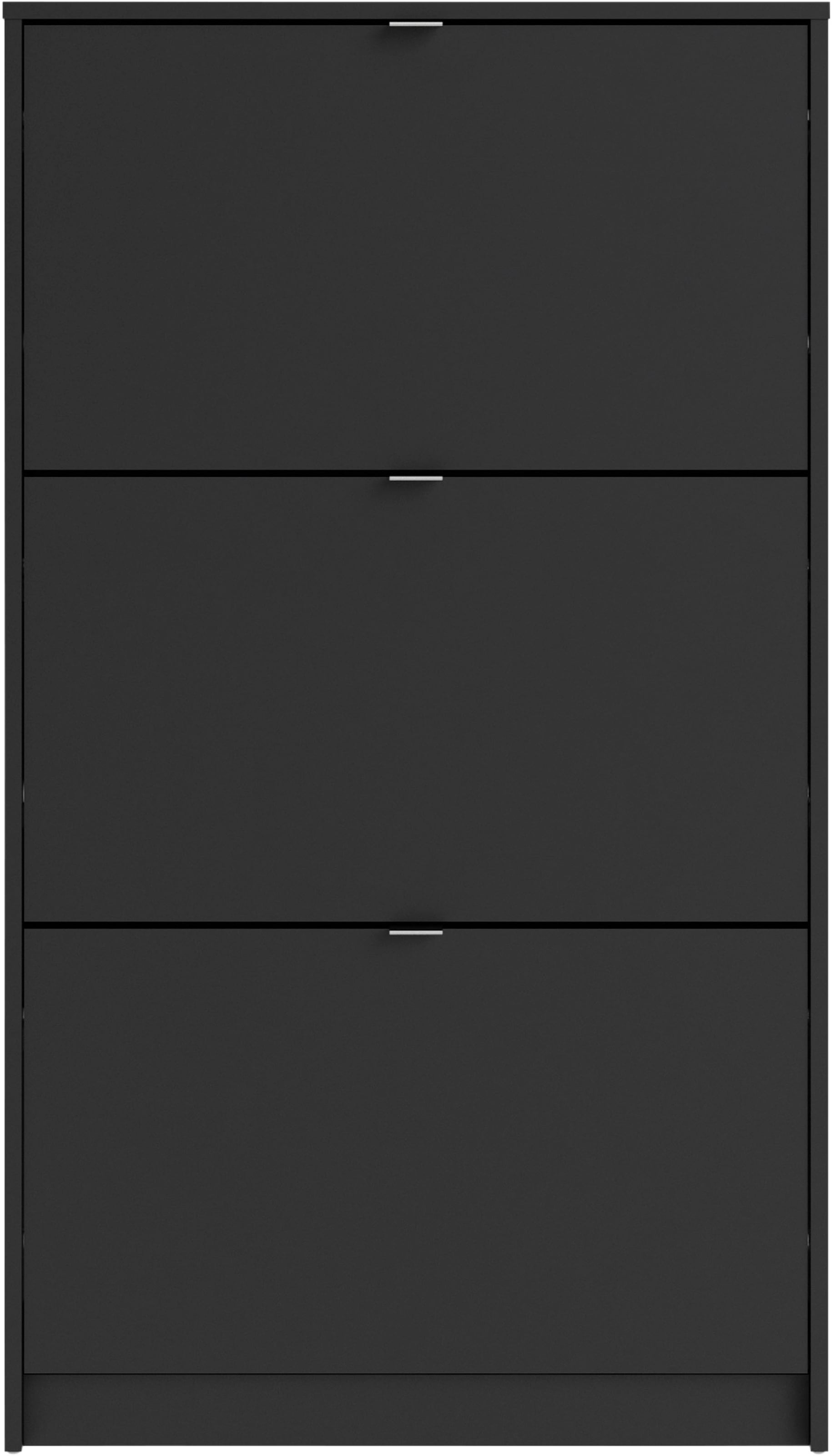 INOSIGN Schuhschrank »Shoes Schuhaufbewahrung, Schuhkommode, Schuhregal,«, mit drei Klappen, 1 Boden, Höhe 123 cm, ca. 9 Paar Schuhe
