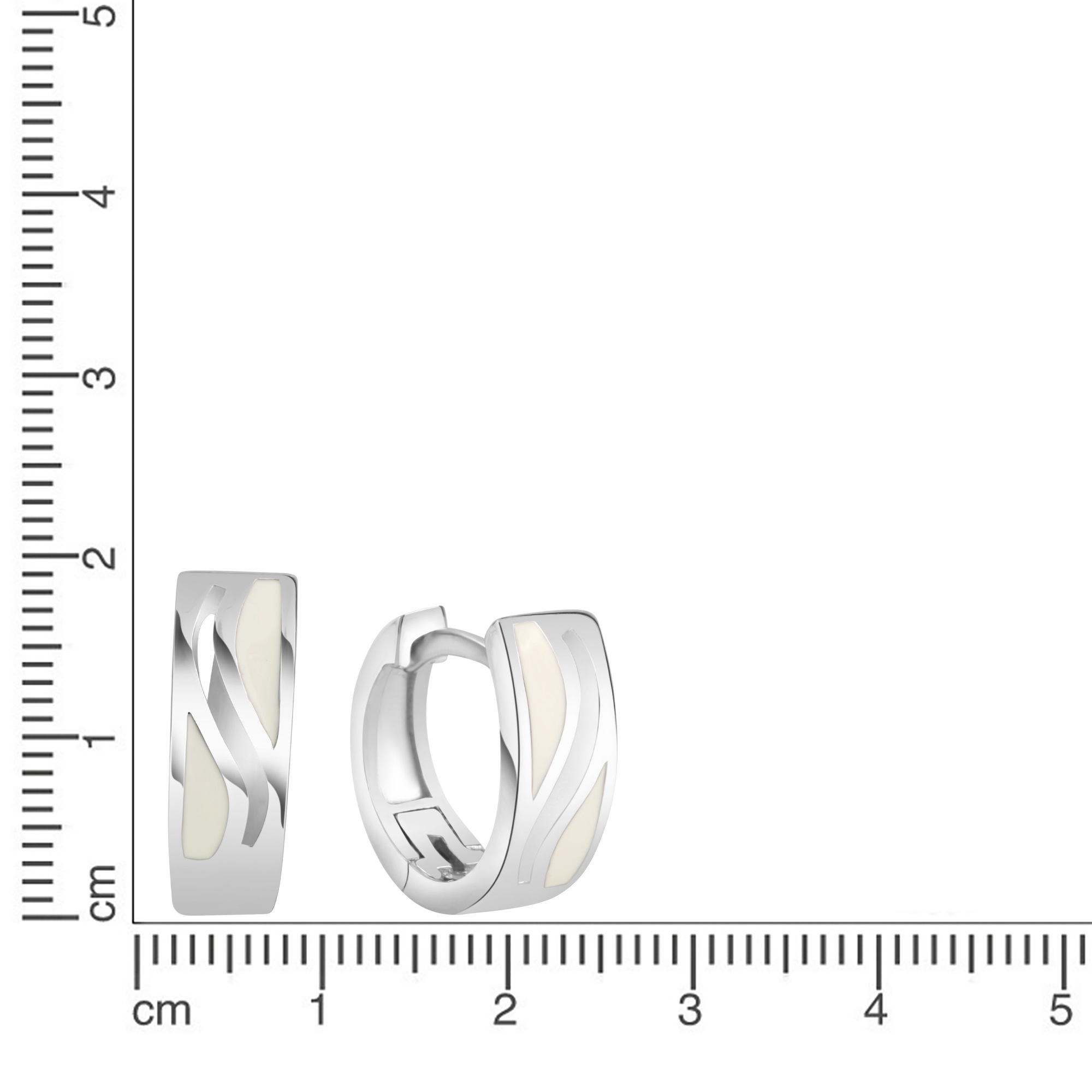 Vivance Paar Creolen »925/- Sterling Silber Lack«