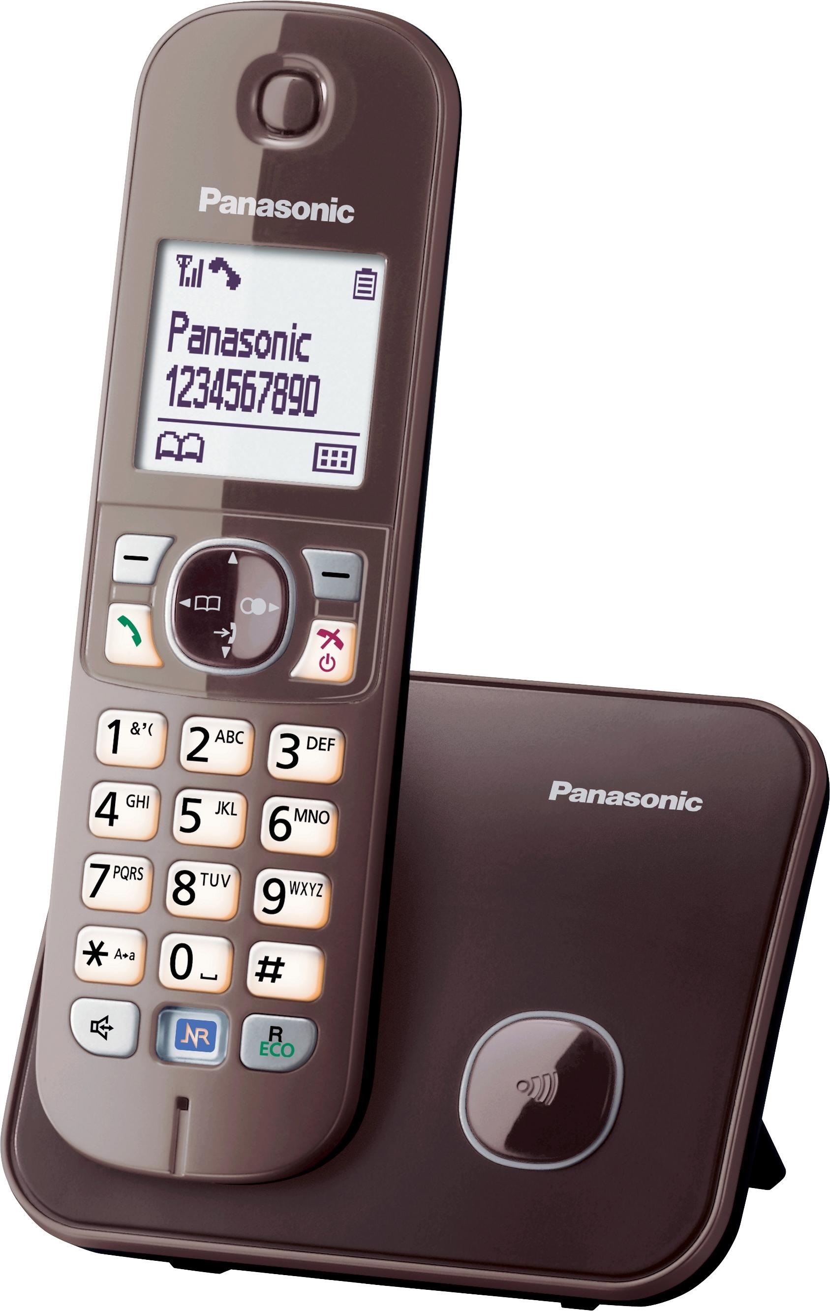Panasonic Schnurloses DECT-Telefon »KX-TG6811GS«, (Mobilteile: 1), mit Anrufer- und Wahlsperre