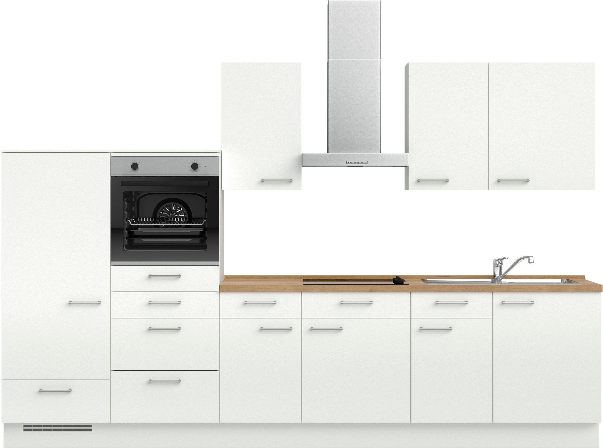 nobilia® Küchenzeile »"Laser I", Ausrichtung wählbar, Breite 330 cm« vormon günstig online kaufen