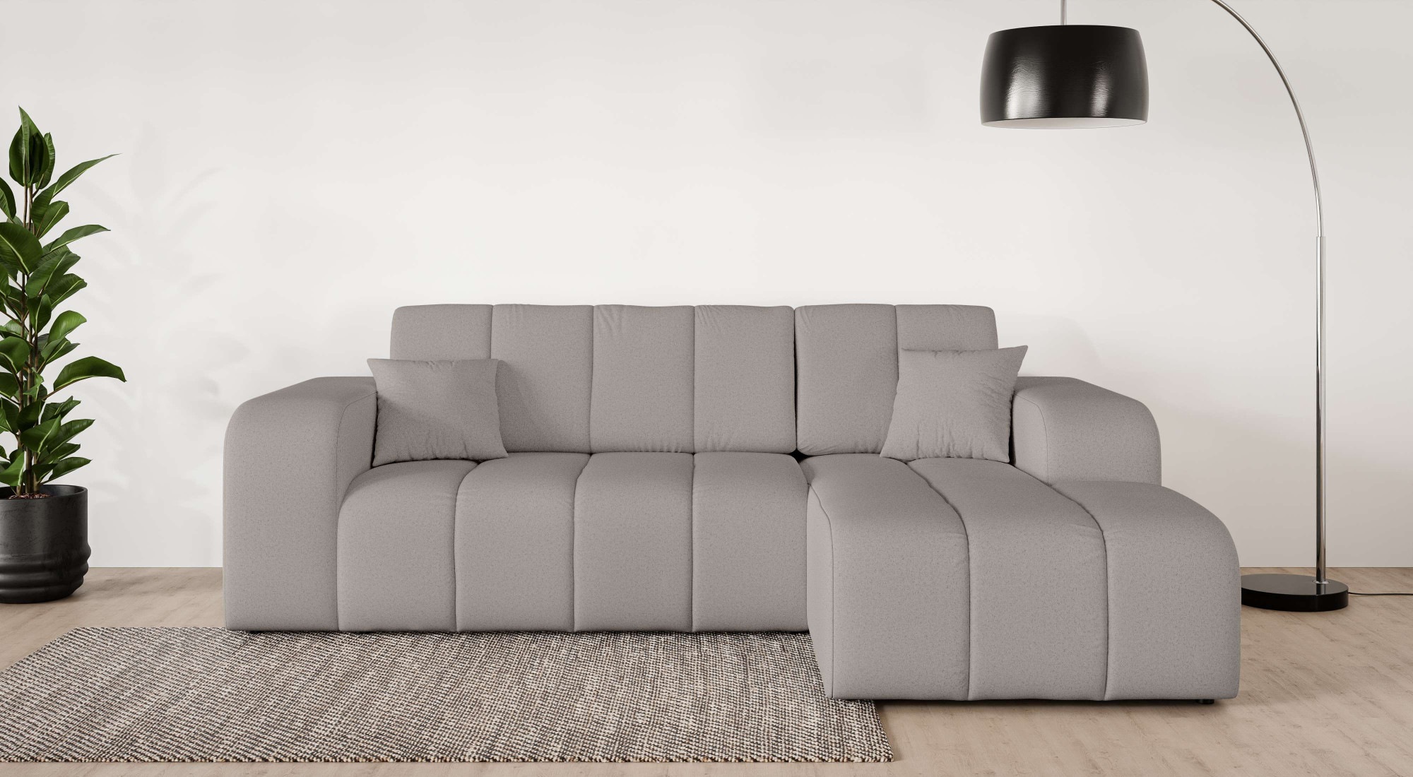 OTTO home Ecksofa "CASSY L-Form, Schlafsofa mit Bettkasten, Maße B/T/H: 245 günstig online kaufen