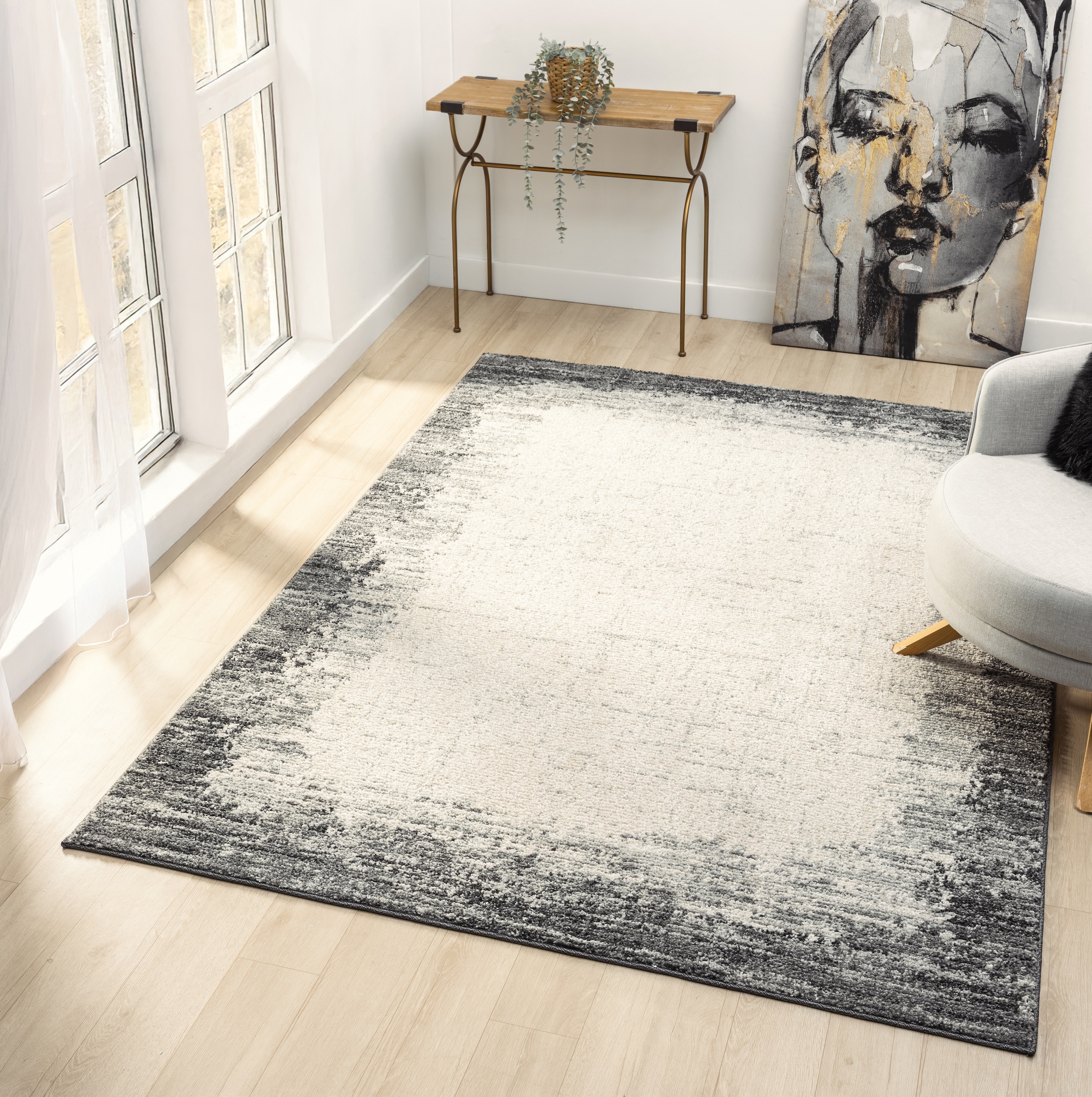 OTTO home Teppich »Leksa« rechteckig 15 mm Höhe im Vintage-Look, Wohnzimmer, Schlafzimmer, Esszimmer