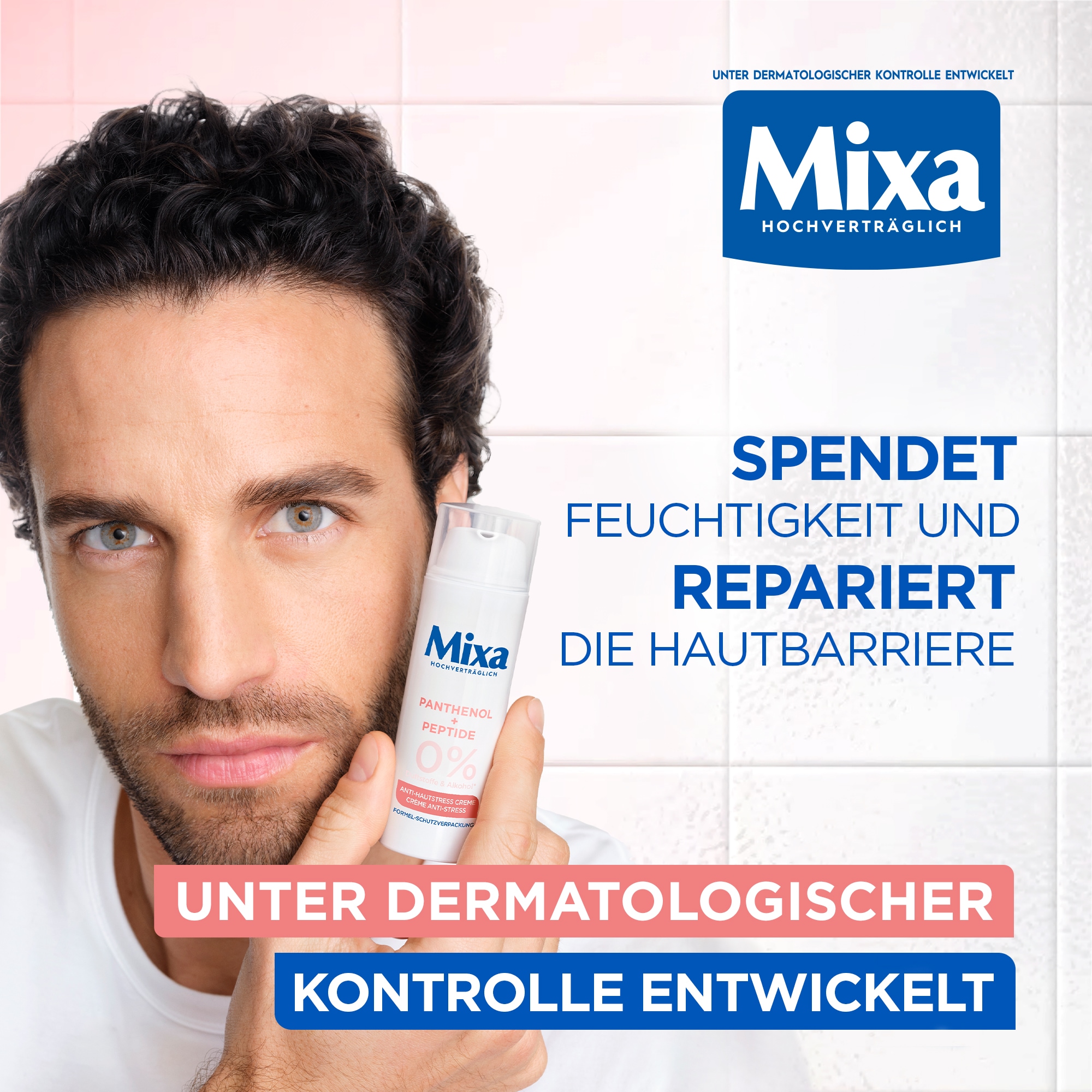 Mixa Gesichtsemulsion »MIXA ANTI-HAUTSTRESS CREME« bis zu 48H Feuchtigkeit, stärkt die Hautbarriere
