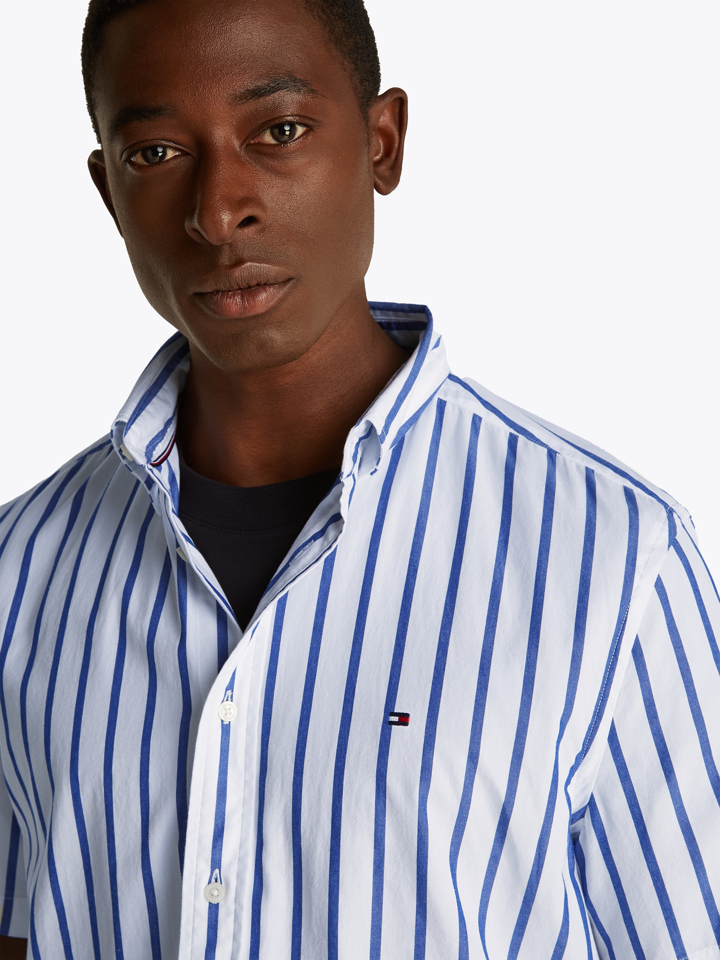 Tommy Hilfiger Kurzarmhemd »FLEX POPLIN STP SHIRT S/S«