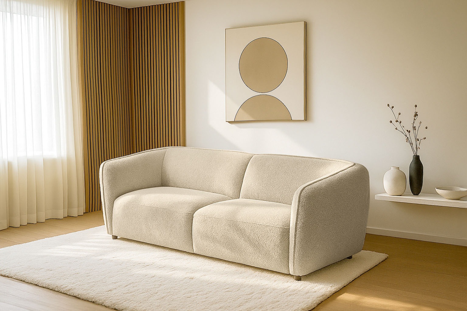 andas 3-Sitzer »Ostrup«, schlichtes modernes Design, in verschiedenen Farben