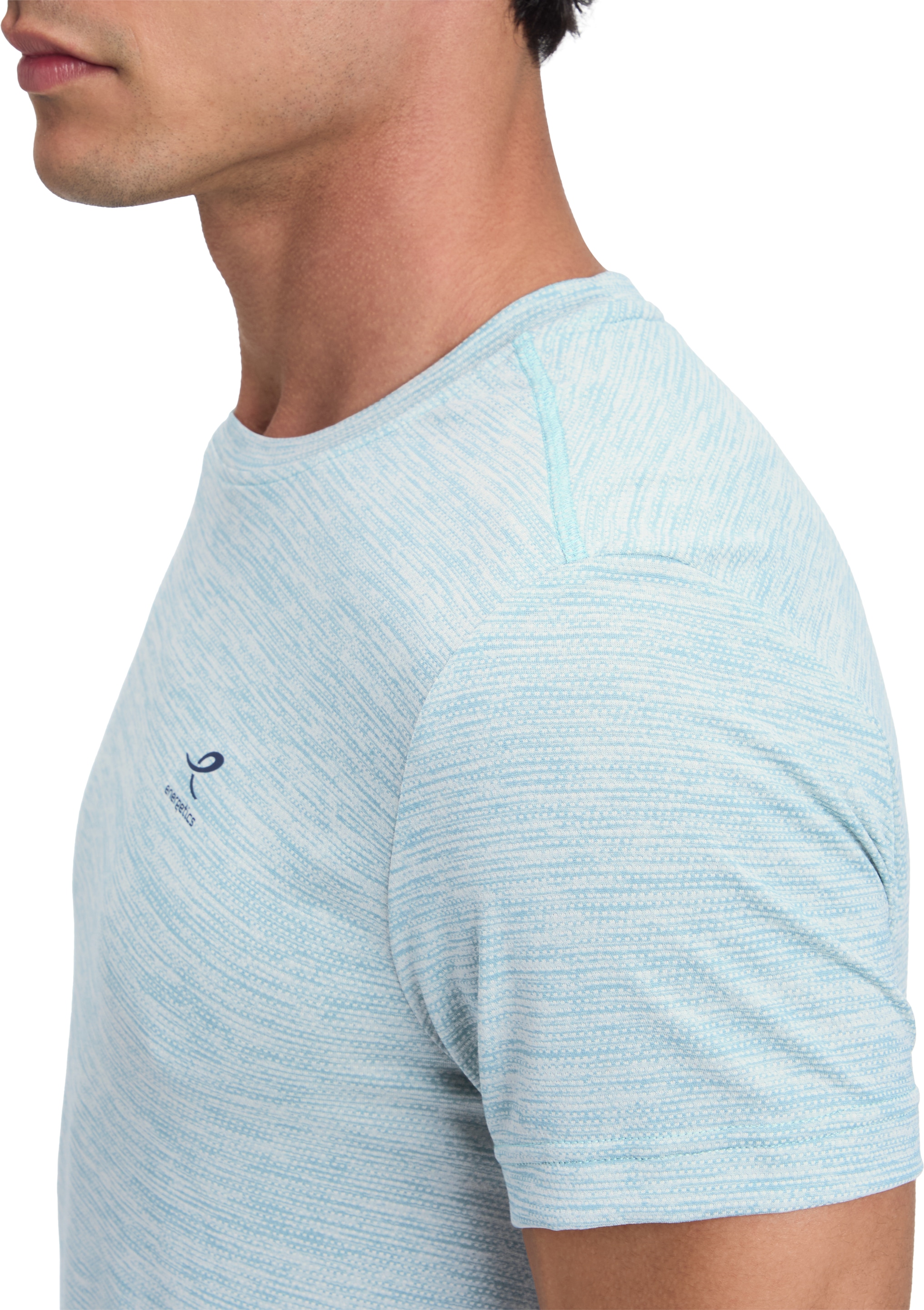 Energetics T-Shirt »HE.-T-SHIRT TELLY II SHORT SLEEVE M« Kurzarm-Design, mit Rundhalsausschnitt, DRY PLUS Technologie