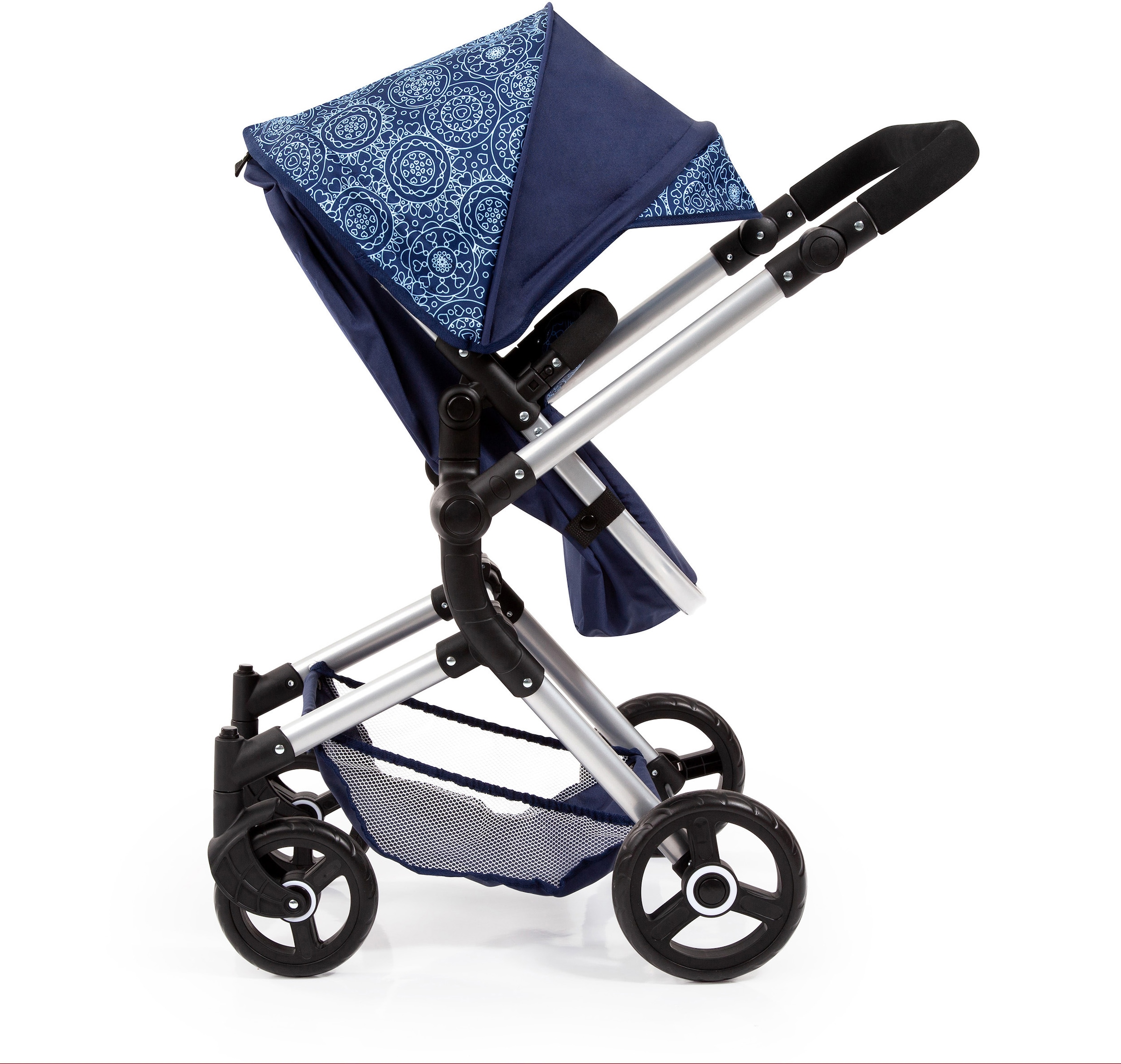 Bayer Kombi-Puppenwagen »Vario, Blau«, inkl. Wickeltasche