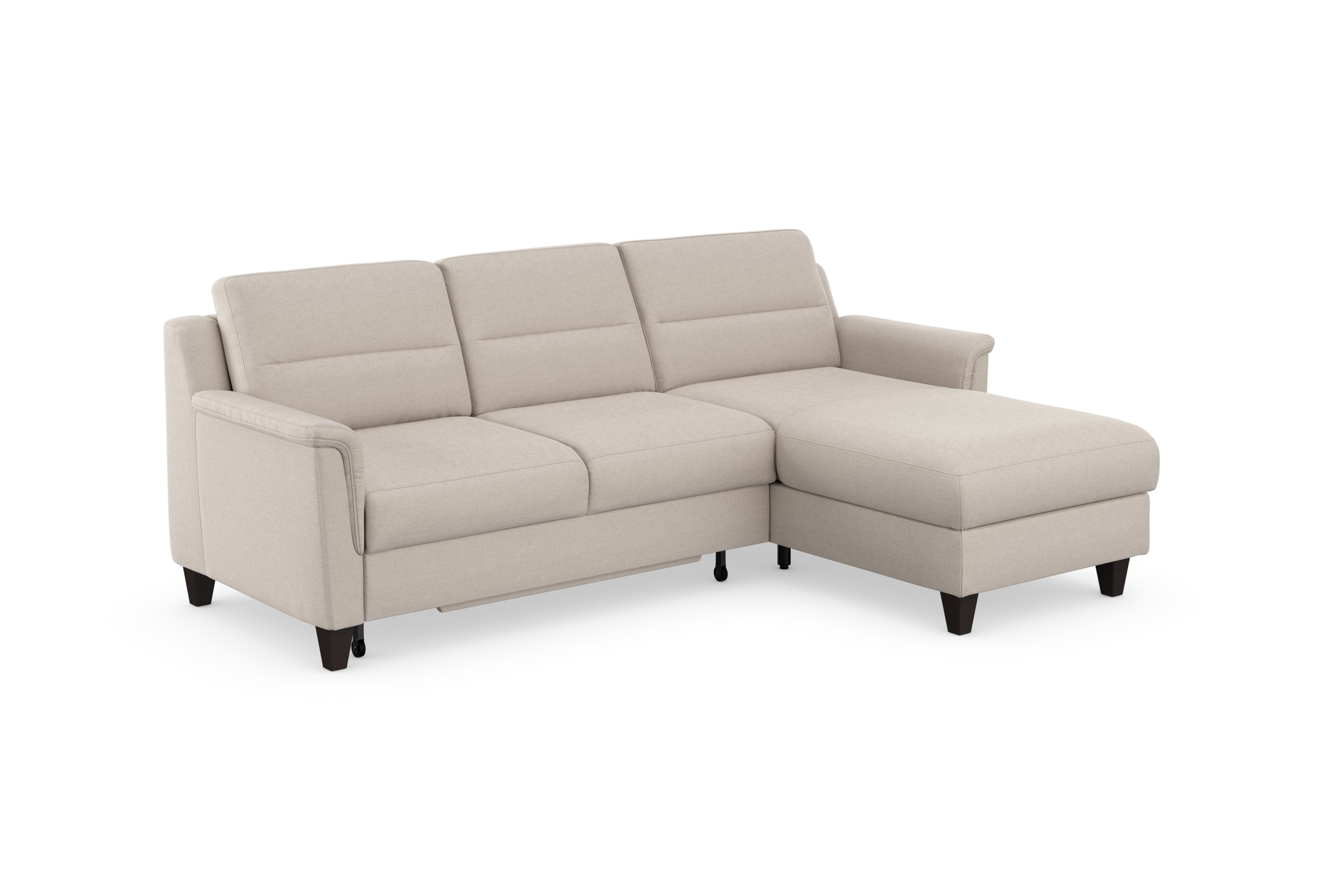 sit&more Ecksofa »Farö L-Form«, inklusive Federkern, wahlweise mit Bettfunktion und Bettkasten