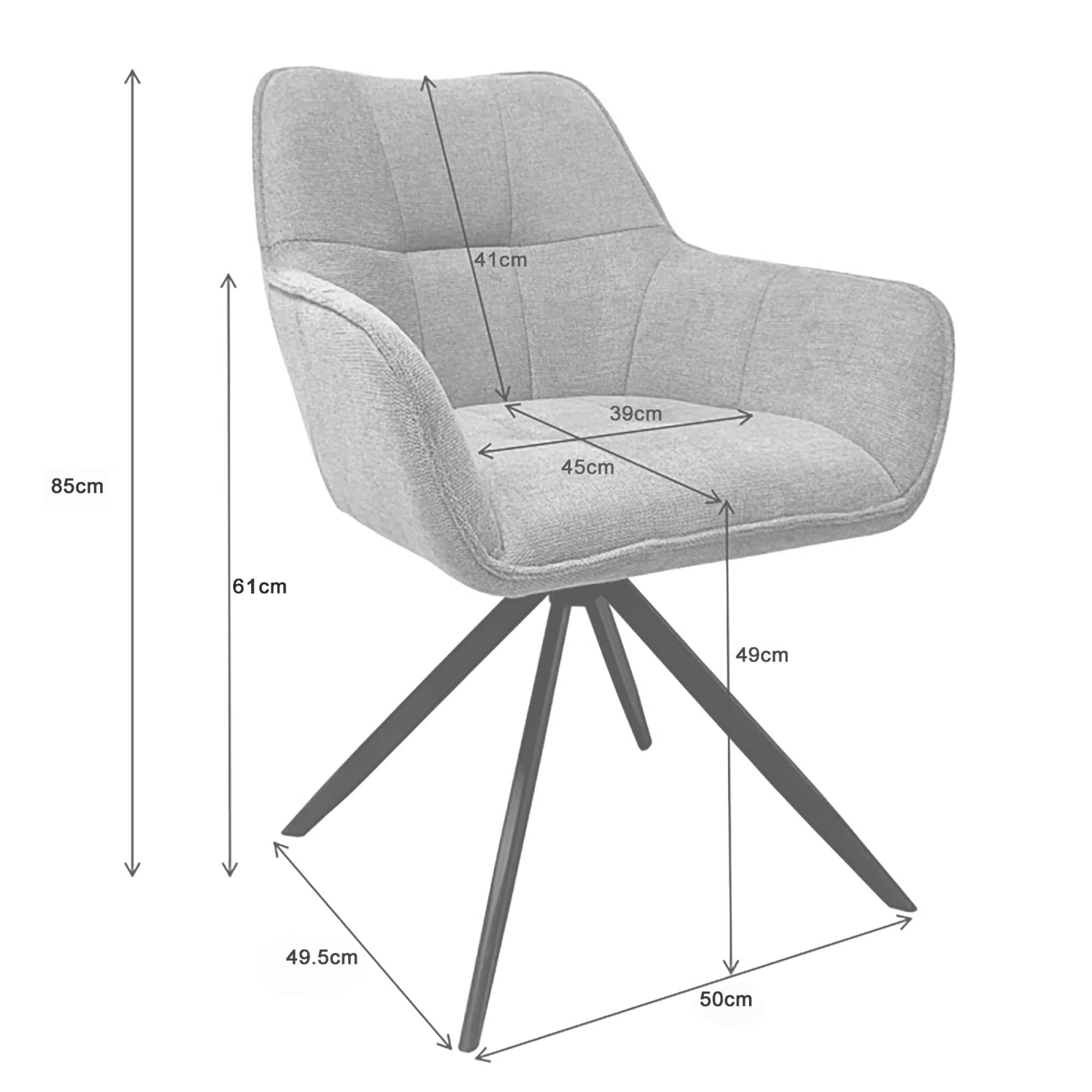 OTTO home Esszimmerstuhl »Christoffer« (Set) 2 Stk.Steppung im Polster
