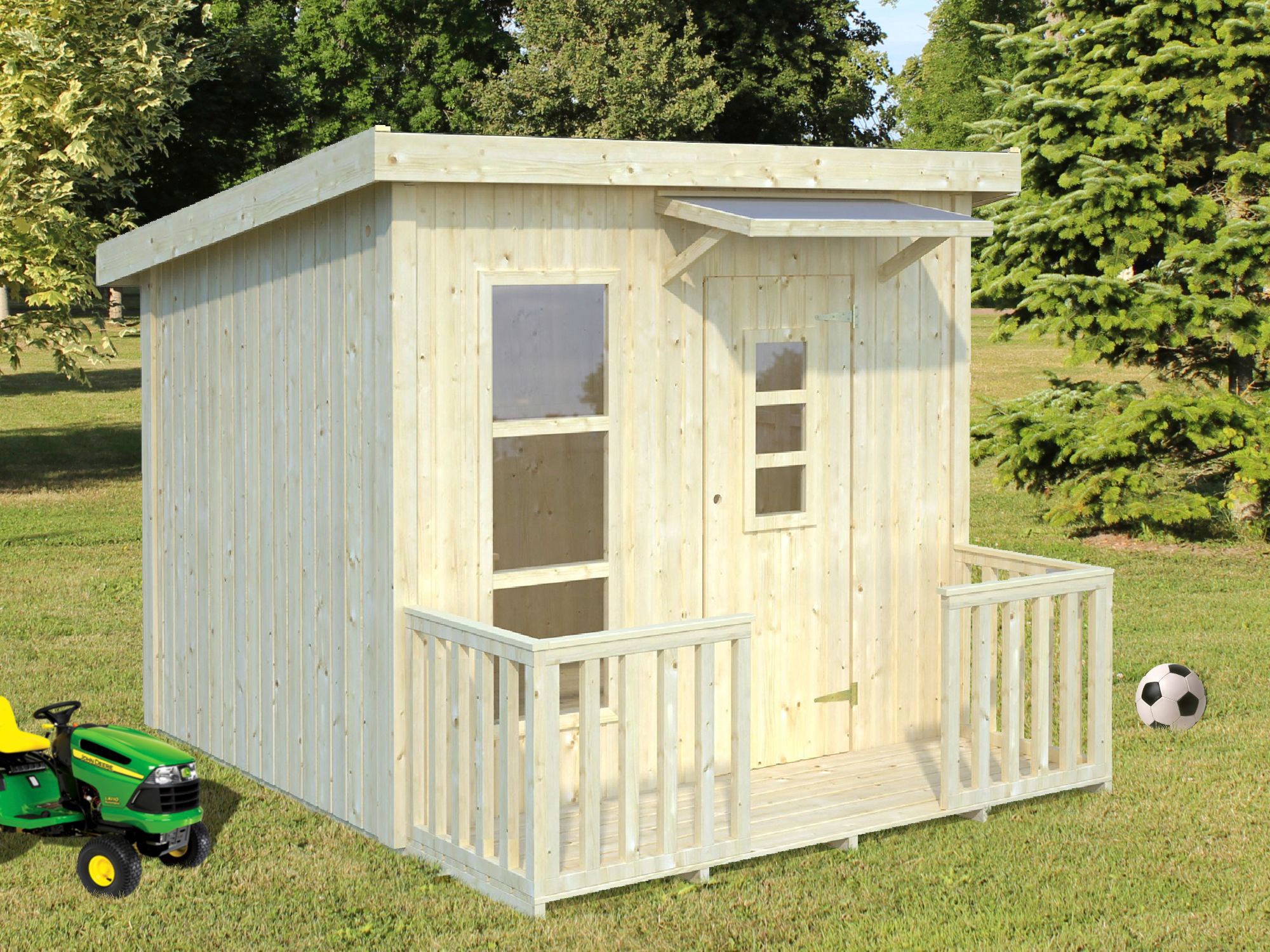 Palmako Spielhaus »Harry 3,1 m²«, mit Terrasse