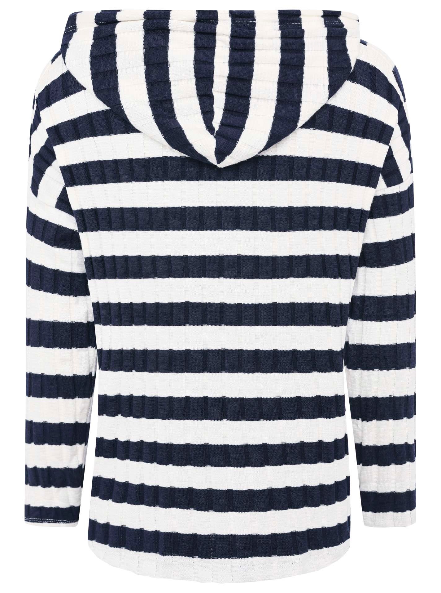 Zwillingsherz Hoodie »"Streifen"«, One Size, Kordelzug, Regular Fit, Kapuze, gestreift