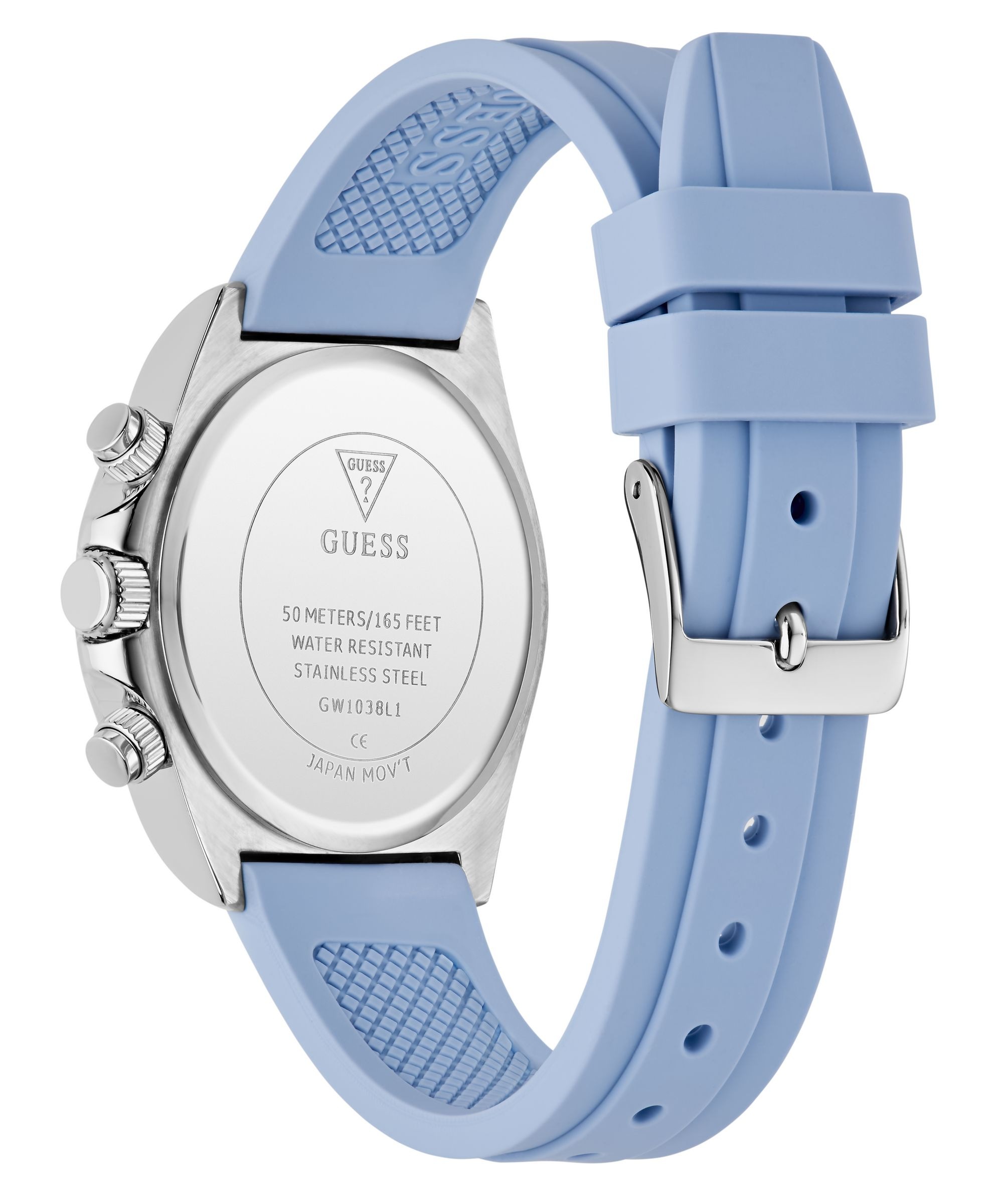 Guess Multifunktionsuhr »VICTORIA« Quarzuhr, Armbanduhr, Damenuhr, Silikonarmband, analog, Wochentag, Tag