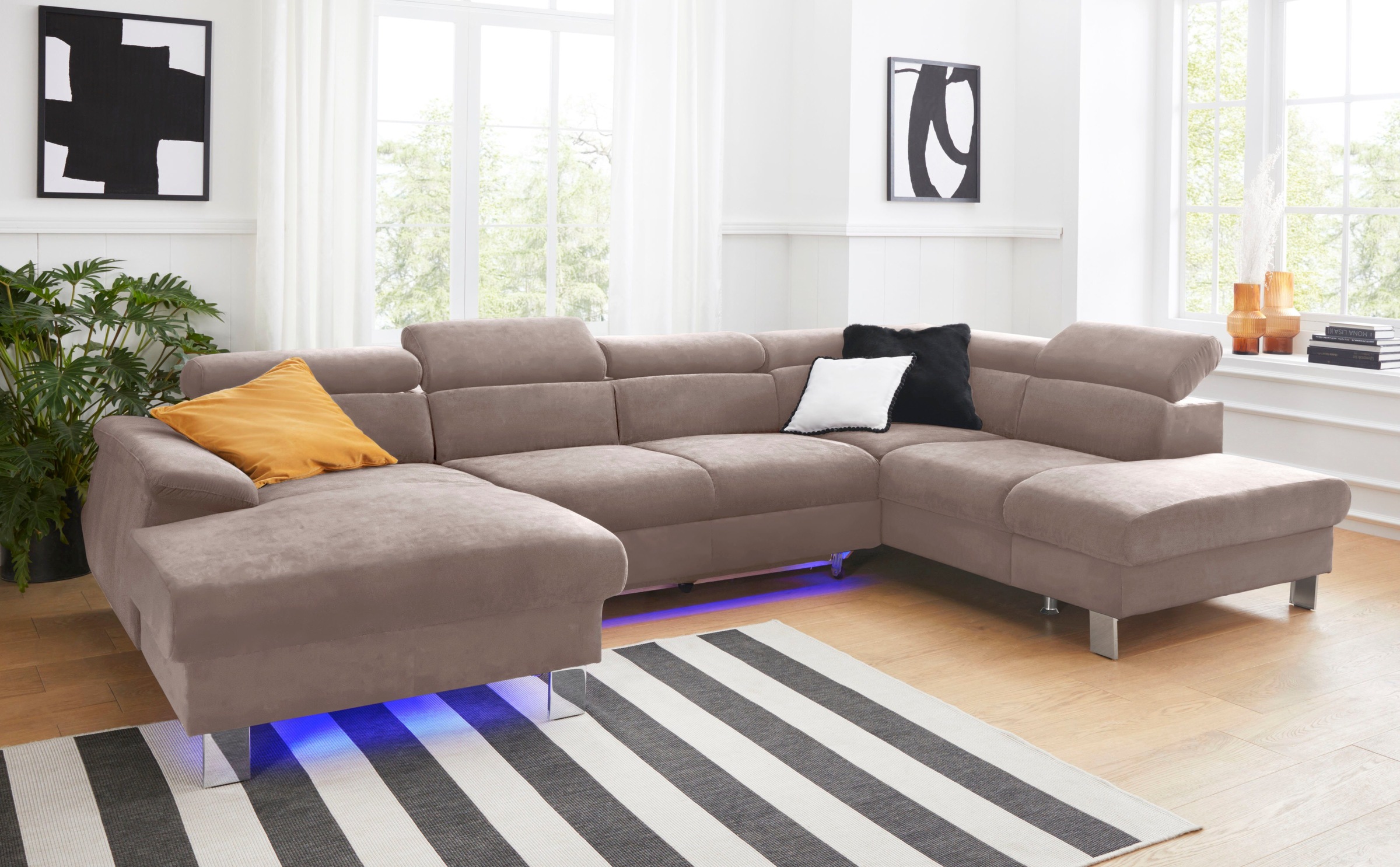 COTTA Polstergarnitur »Komaris U-Form«, (Set), Set bestehend aus: Wohnlands günstig online kaufen