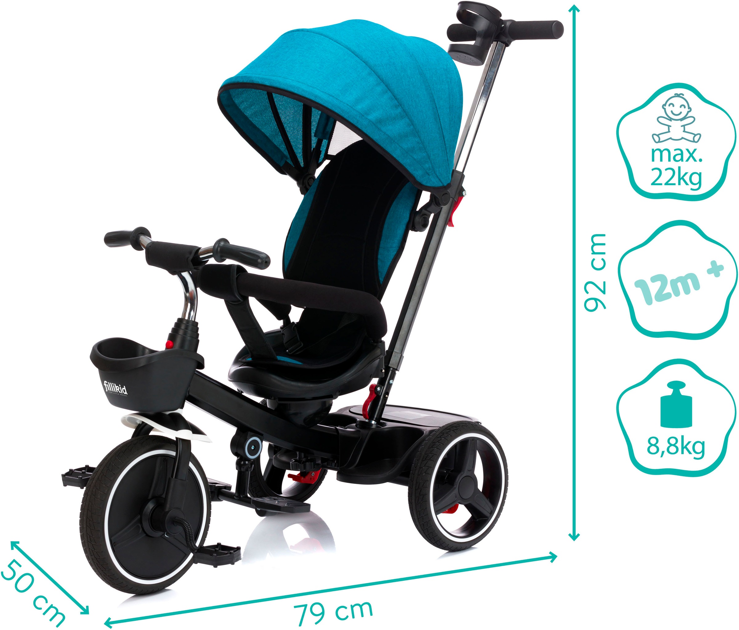 Fillikid Dreirad »Niki 360«