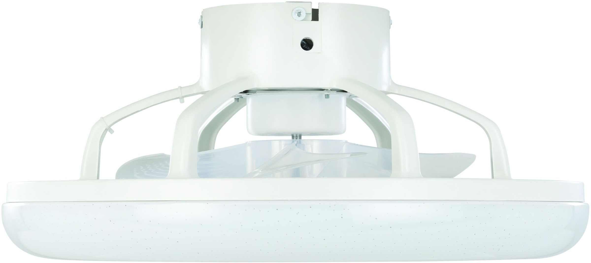 EGLO LED Deckenleuchte »KOSTRENA Leuchte und Ventilator - ABS - LED - 3X8,5W - IP20« LED-Modul 1 Stk. Kaltweiß | Neutralweiß | Warmweiß Deckenventilator, Deckenleuchte, Wohnzimmer, Schlafzimmer, H19xØ45,5cm