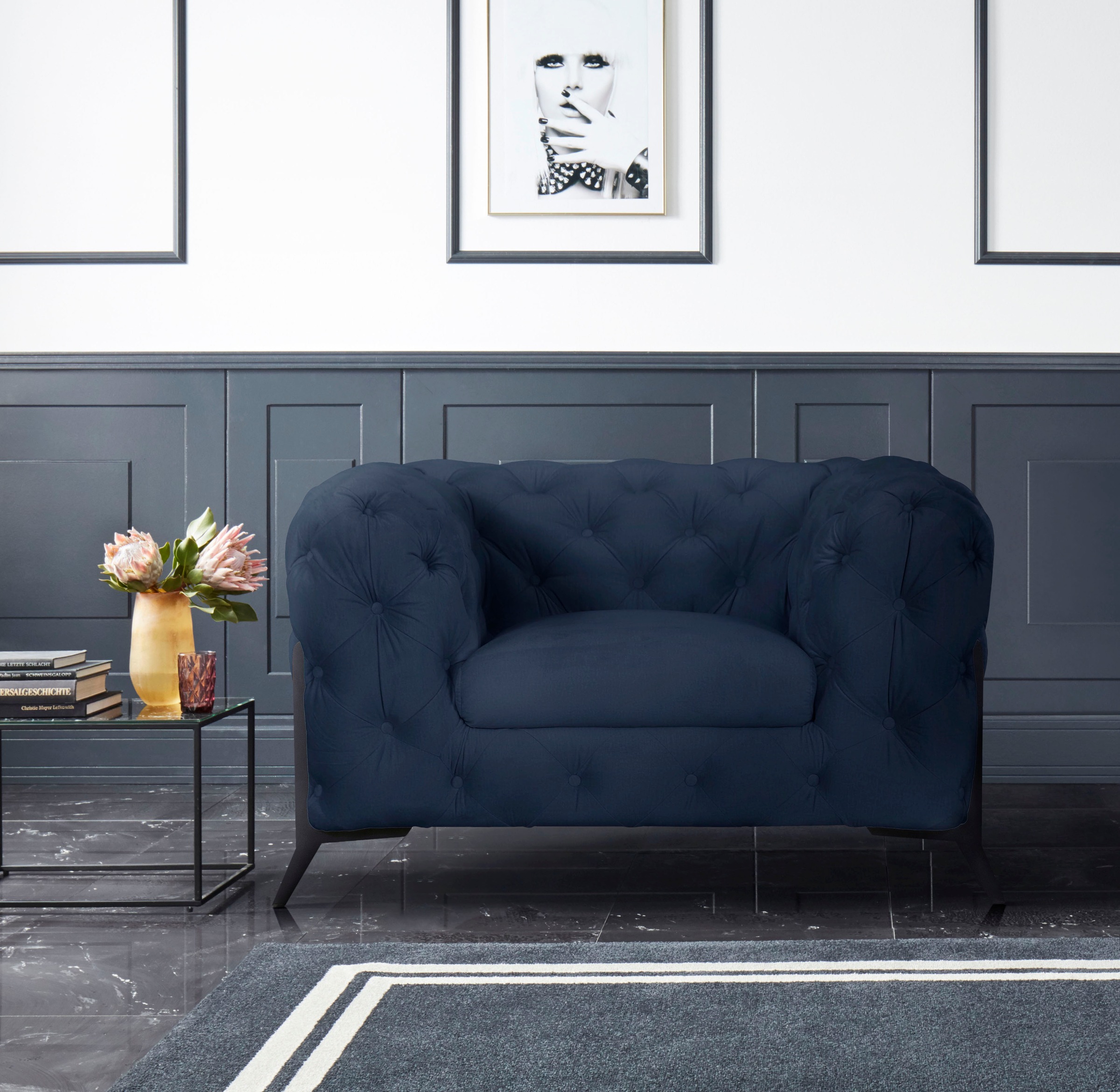 Home affaire Chesterfield-Sessel »Amaury Sessel« aufwändige Knopfheftung, m günstig online kaufen