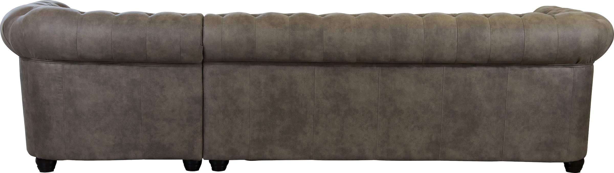 Home affaire Chesterfield-Sofa »Rysum L-Form«, Chesterfield-Optik mit Ottomanen-Abschluß