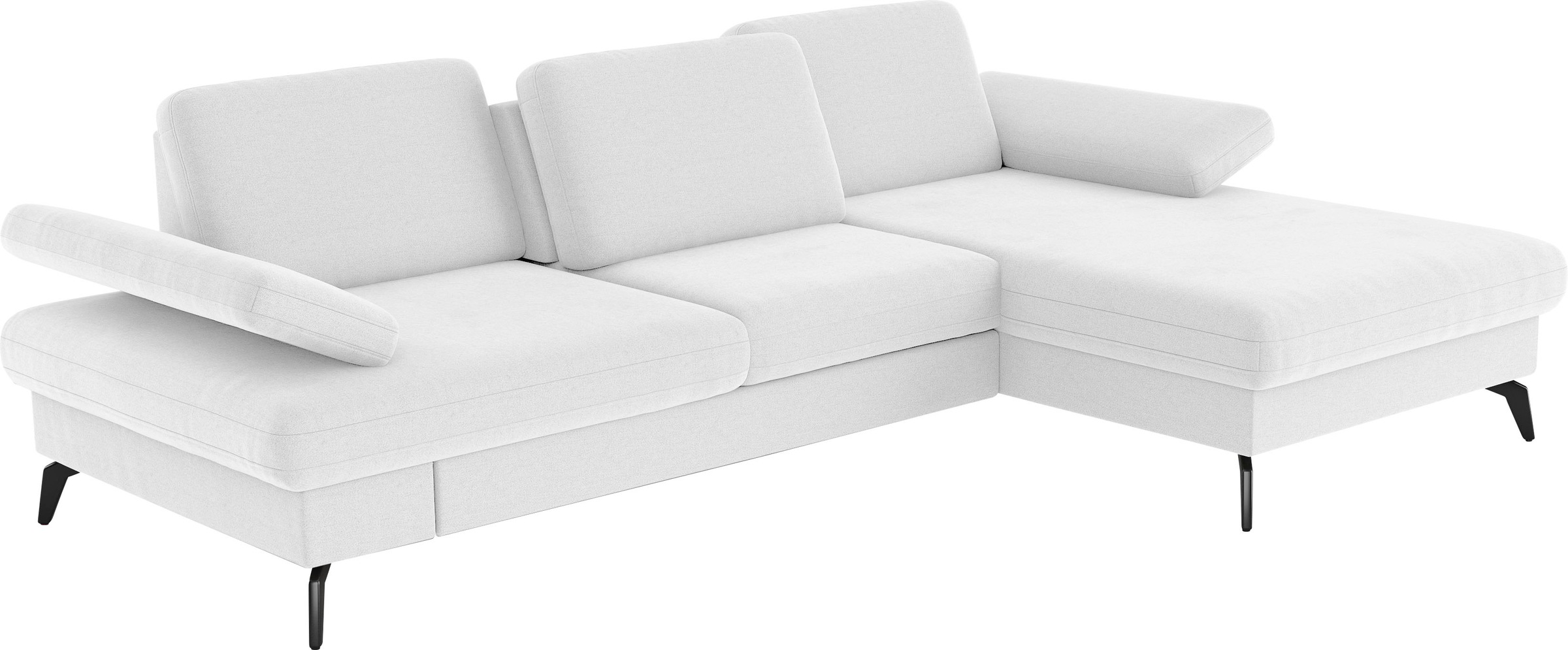sit&more Ecksofa »Morris L-Form, inkl. Sitztiefenverstellung«, wahlweise mit Armteilverstellung, Bettfunktion & Bettkasten