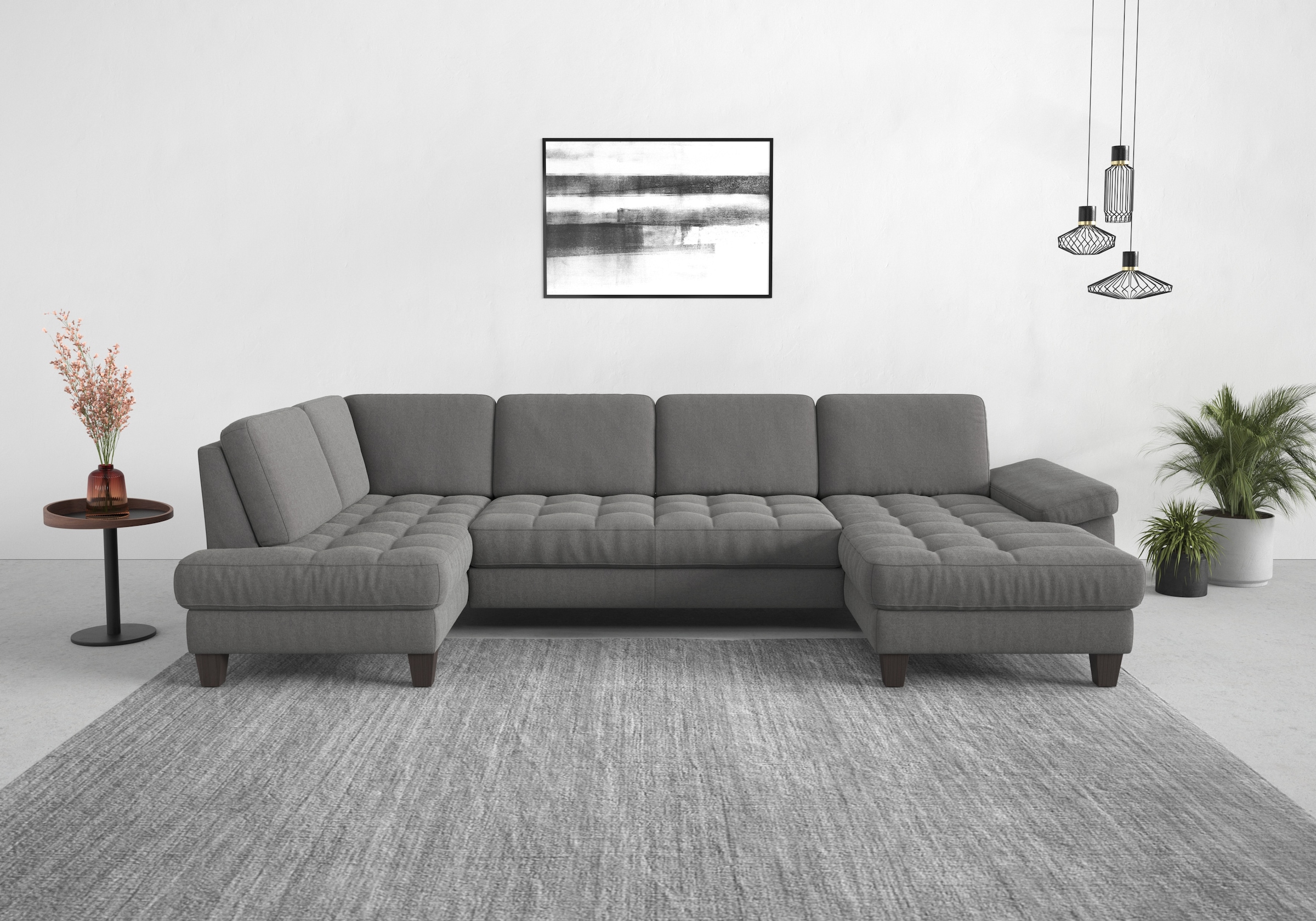 sit&more Wohnlandschaft »Westham U-Form« wahlweise mit Bettfunktion, Bettka günstig online kaufen