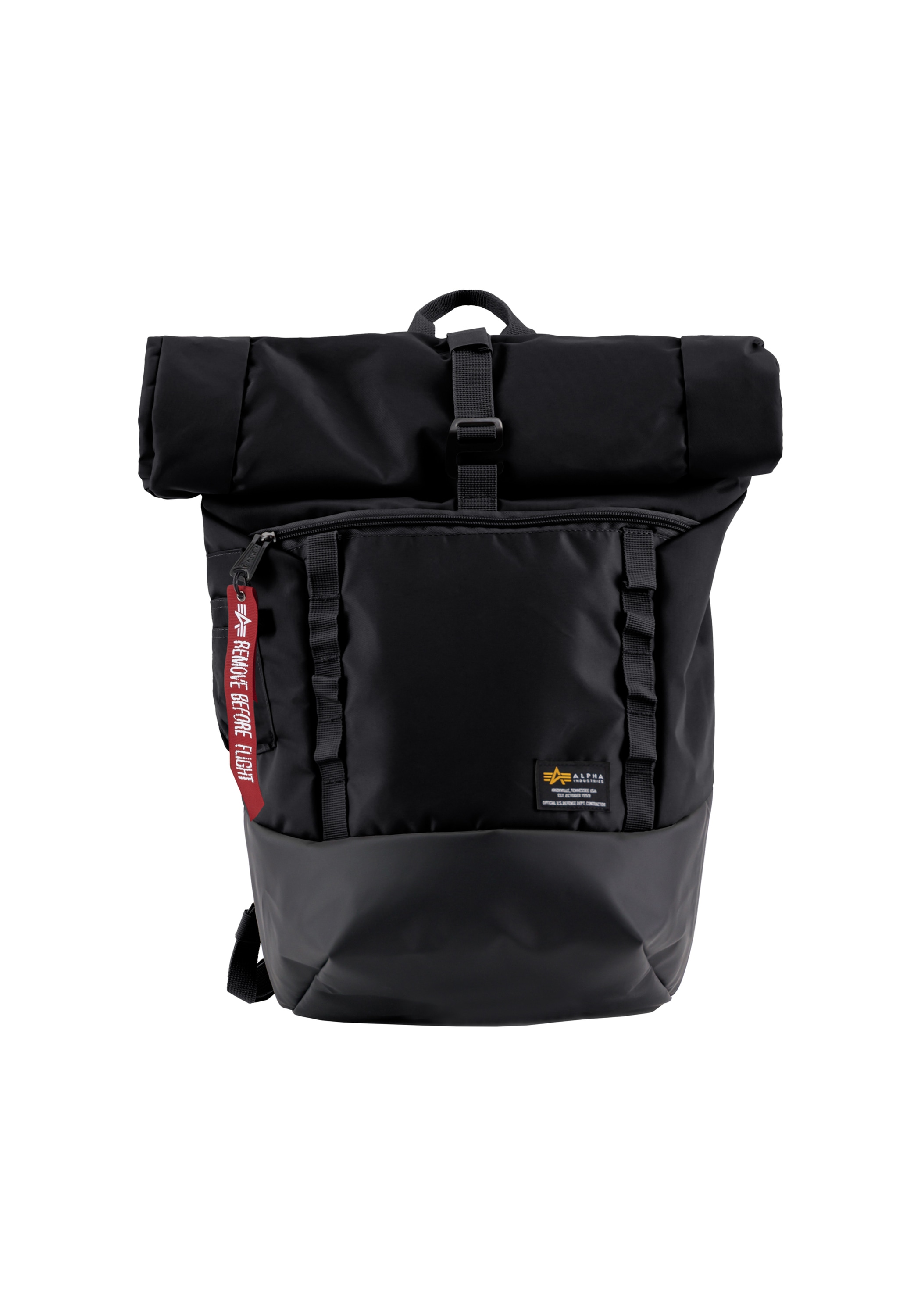 ALPHA INDUSTRIES Tragetasche »Crew Roll Top Bag« black