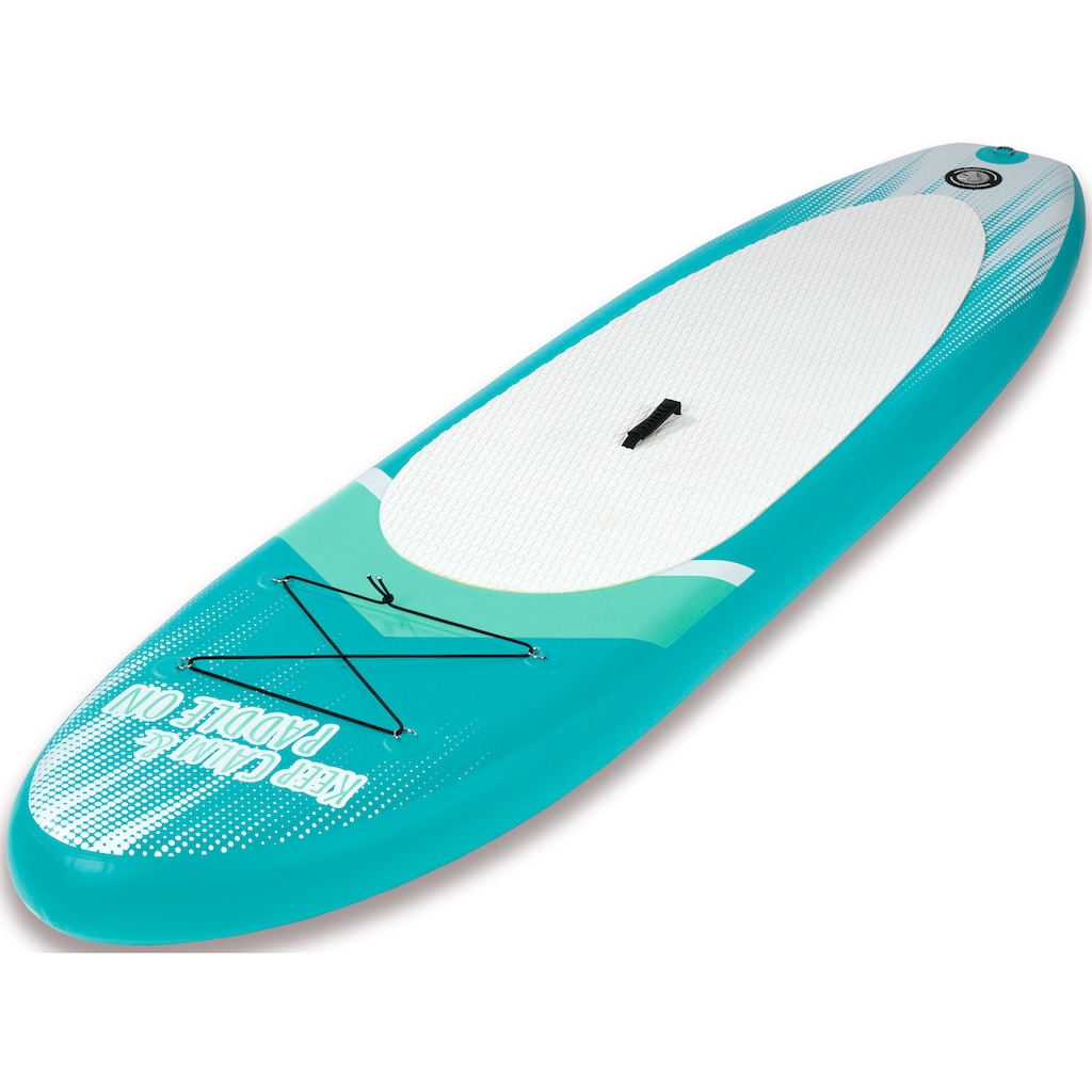 MAXXMEE Inflatable SUP-Board »MAXXMEE Stand-Up Paddle-Board 2021«, (Spar-Set, 7 tlg., mit Paddel, Pumpe und Transportrucksack)