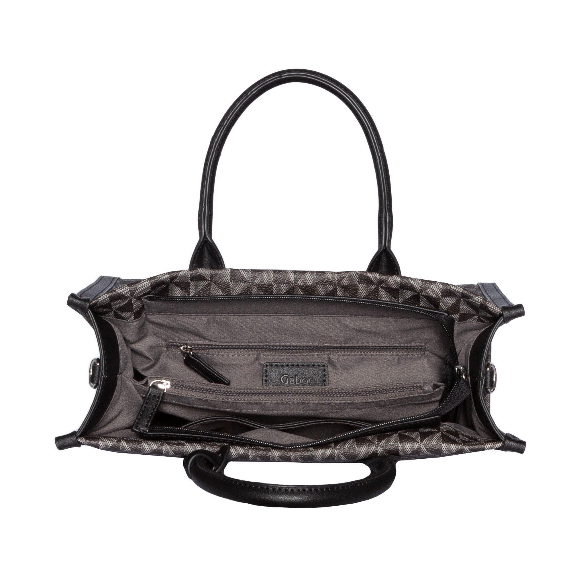 Gabor Shopper »Barina«, mit besonderem grafischen All-Over-Druck und Glattlederoptik Details