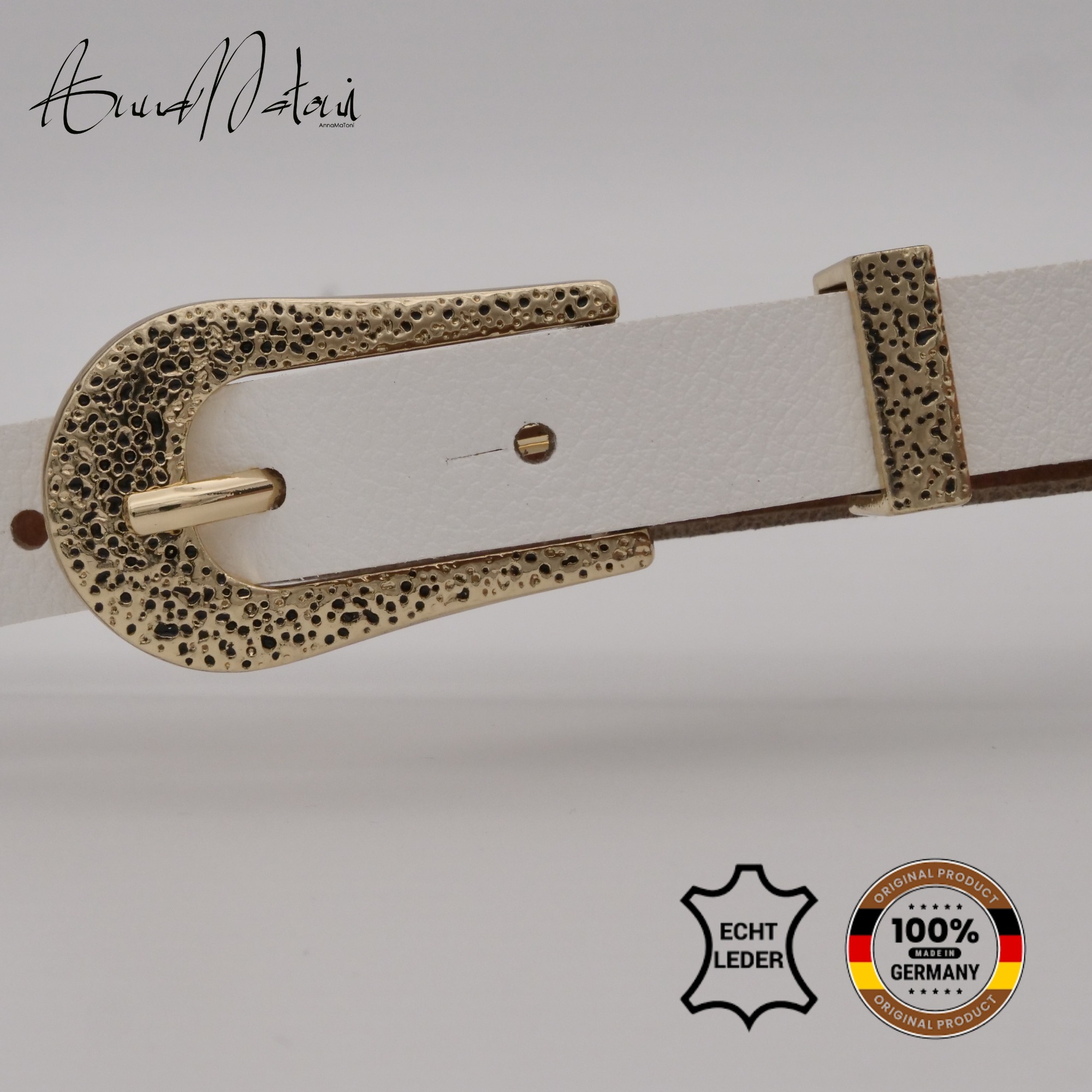 AnnaMatoni Ledergürtel »AnnaMatoni Damen Ledergürtel in hochwertigem Veganem Nappa 2cm«