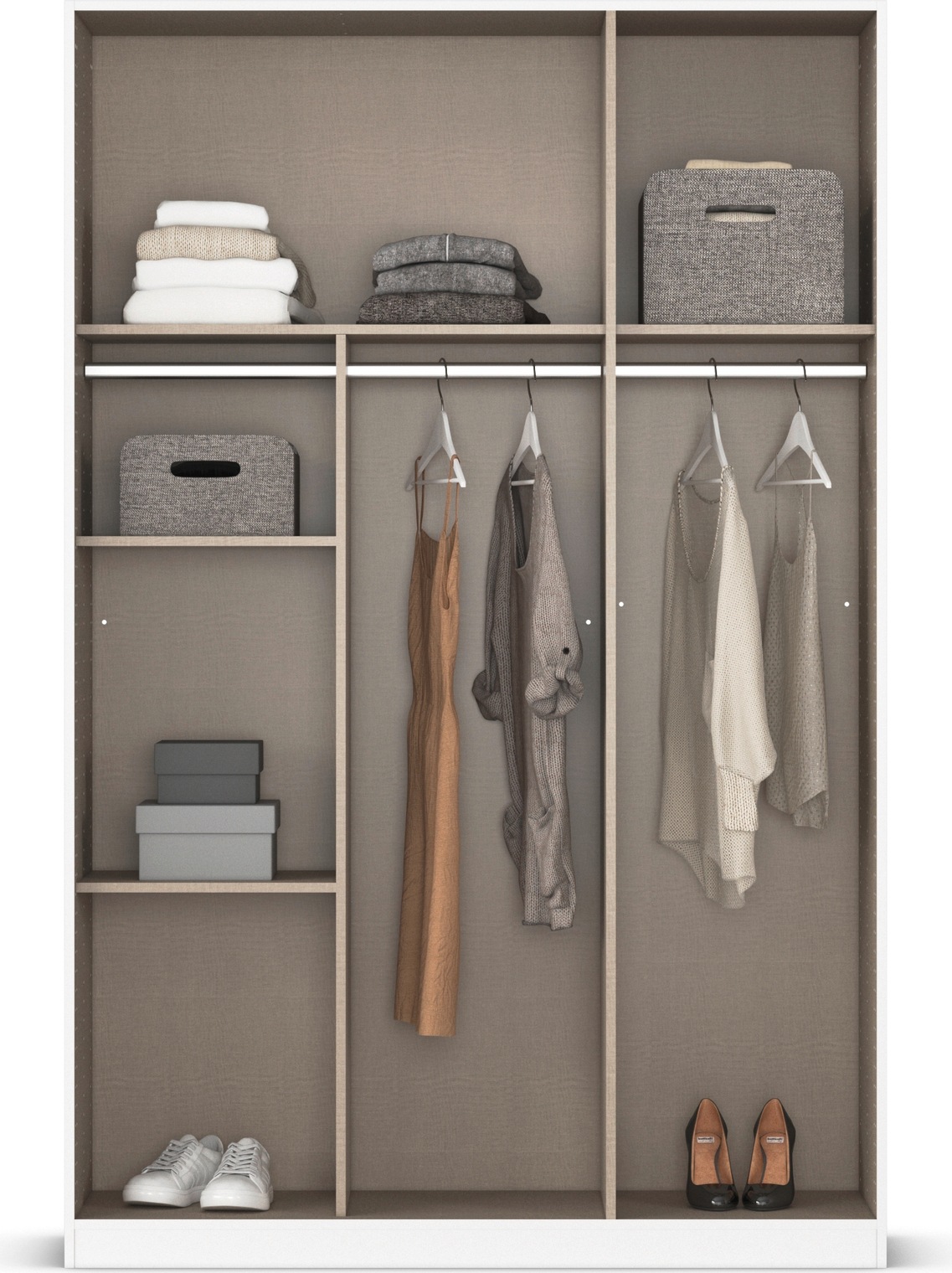 rauch Drehtürenschrank »Reflect«, mit Spiegelfront, inkl. praktischer Inneneinteilung