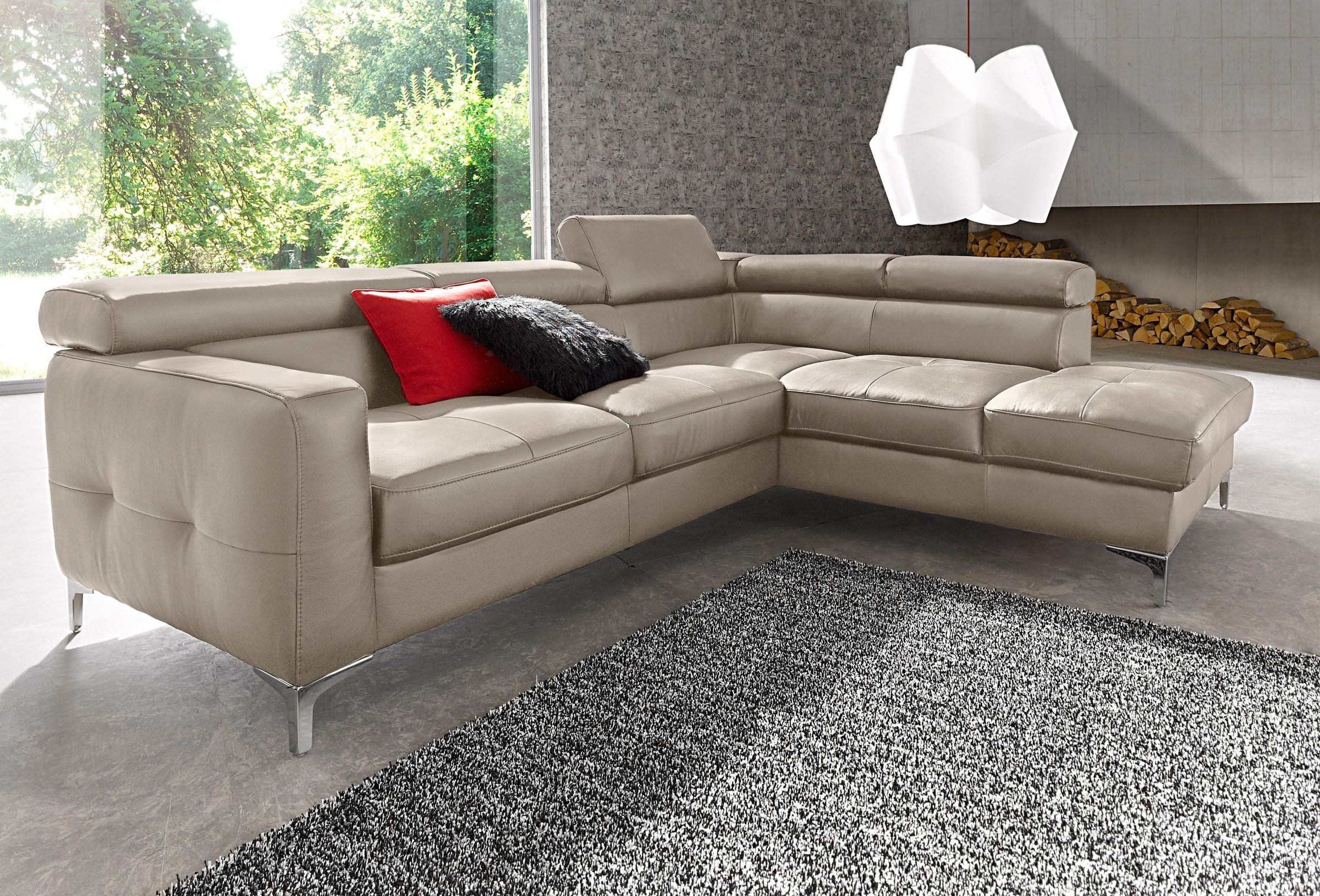 COTTA Polstergarnitur »Sammy L-Form«, (Set), Set bestehend aus: Ecksofa mit günstig online kaufen