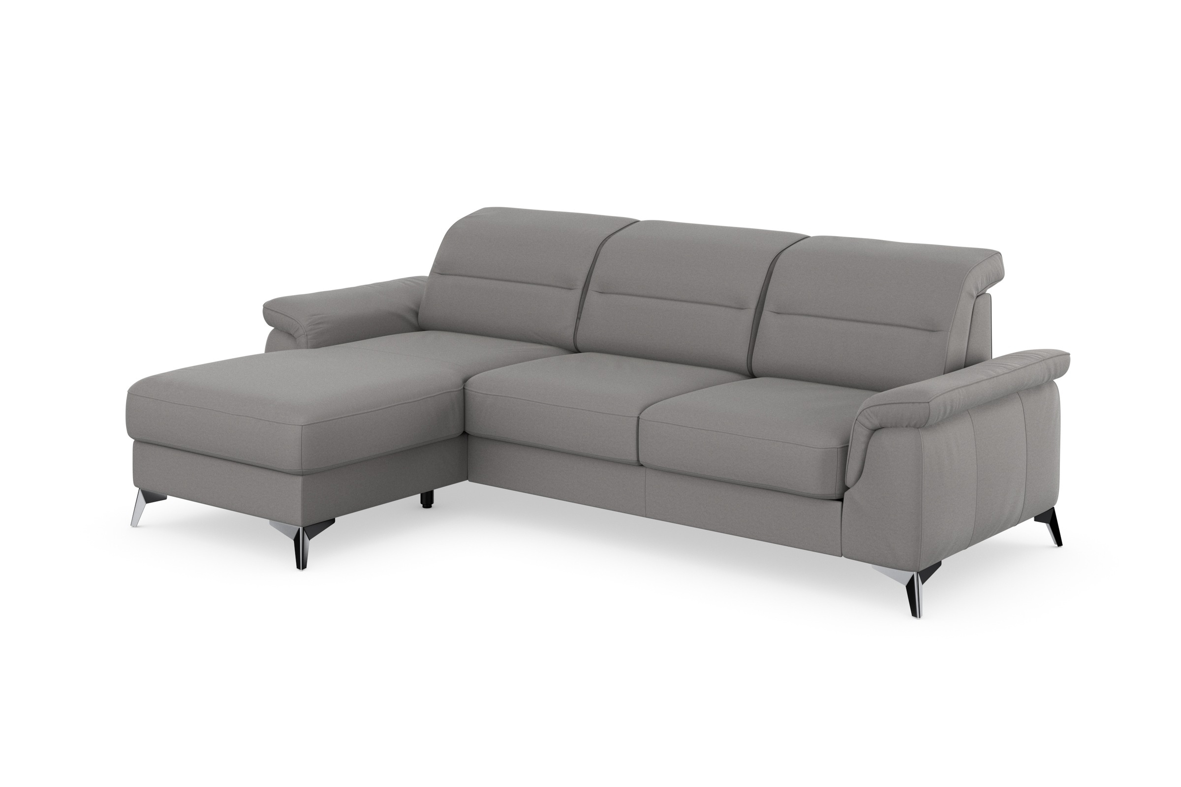 sit&more Ecksofa »Sinatra L-Form«, mit Recamiere, optinal mit Kopfteilverstellung und Armteilfunktion