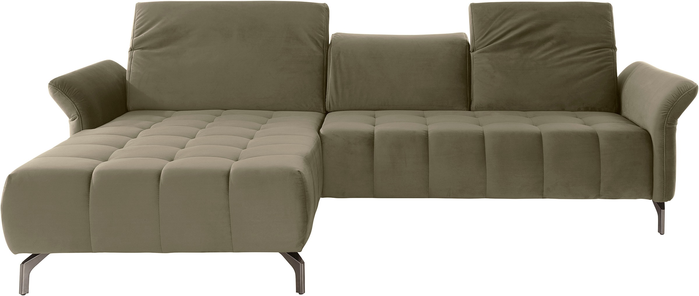 INOSIGN Ecksofa »Fresh L-Form«, Federkern, wahlweise Kopfteilverstellung un günstig online kaufen