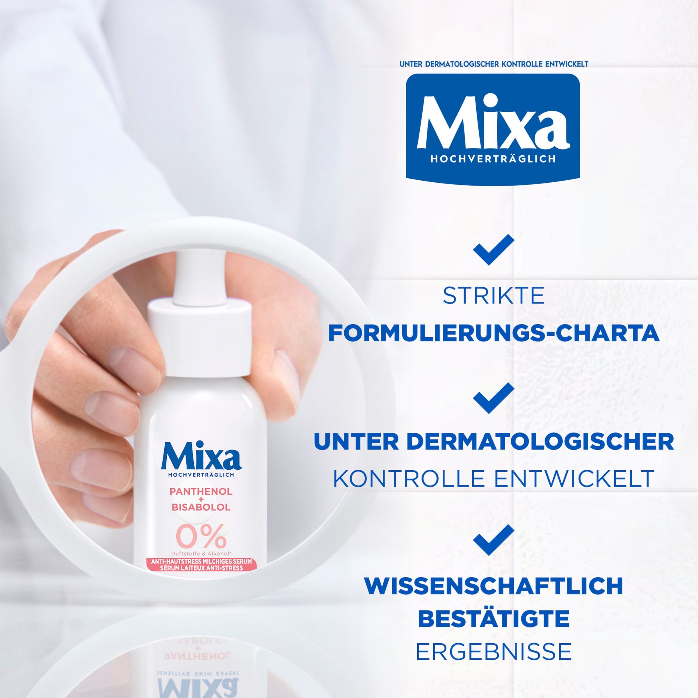 Mixa Gesichtsserum »MIXA ANTI-HAUTSTRESS SERUM« beruhigt sofort, mildert Hautreaktionen