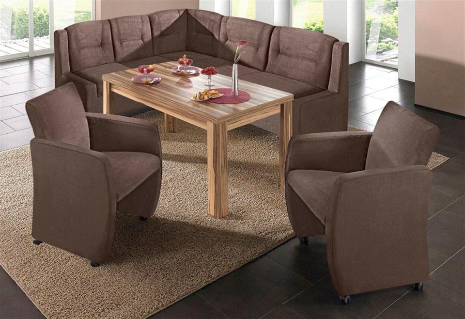 Max Winzer® Sessel »Noah, Loungesessel auf Rollen, bequem, schmale Armlehnen«, schlichte Eleganz in kompakten Stellmaßen