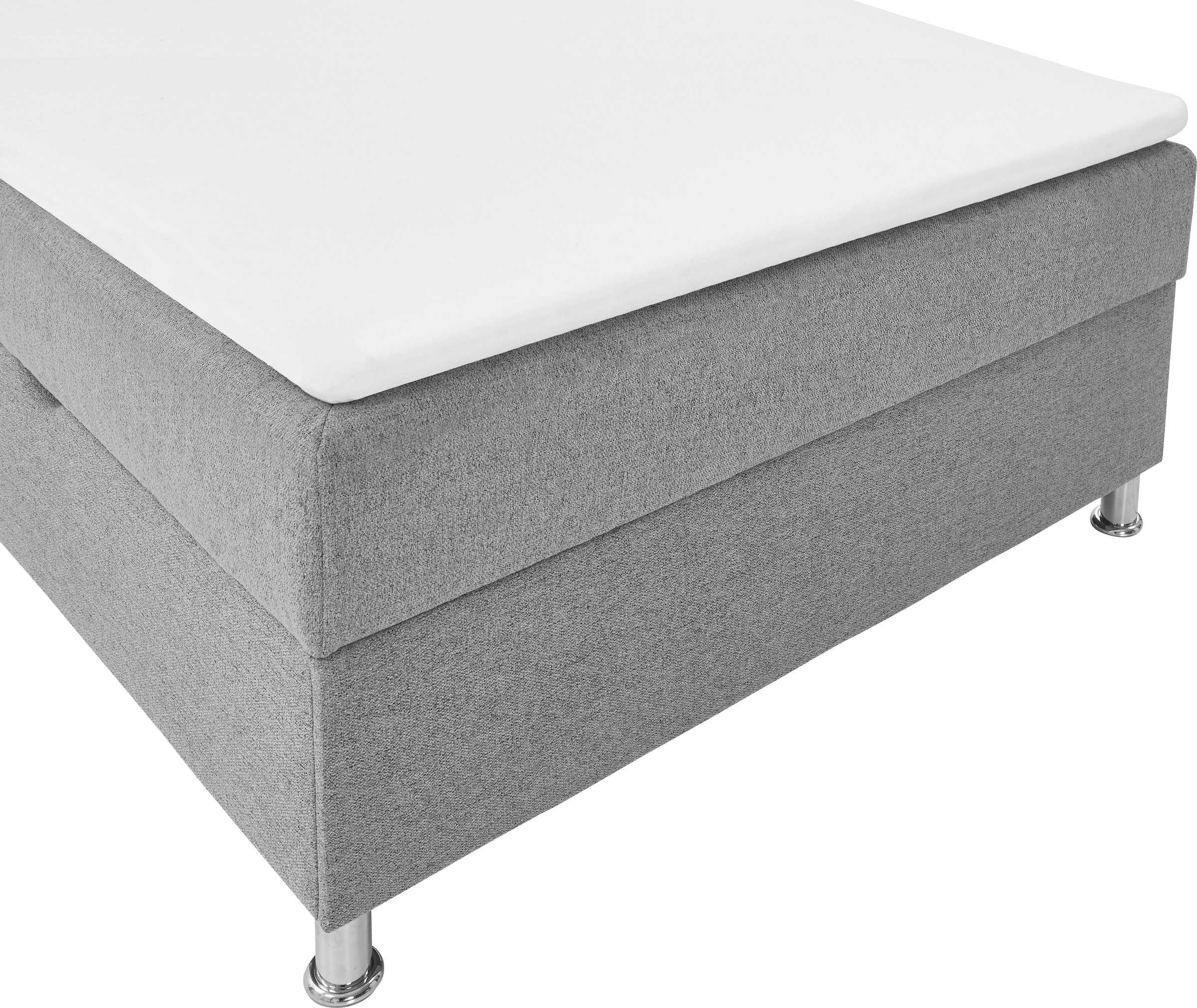 INOSIGN Boxbett »Escalon mit Bettkasten, inkl. Topper«, erhältlich in den Breiten 120x200cm und 180x200cm