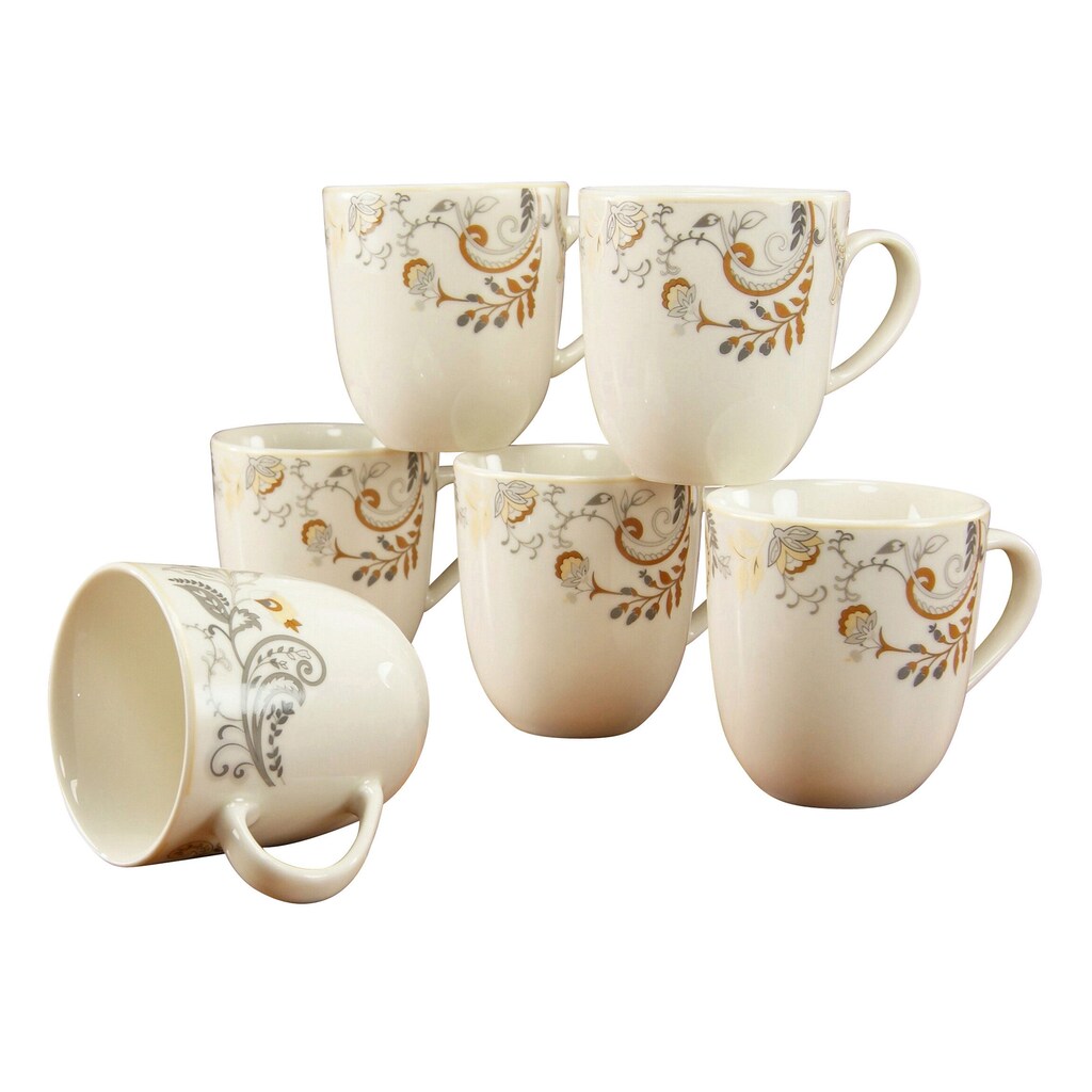 CreaTable Becher »Kaffeebecher Palacio«, (Set, 6 tlg.)