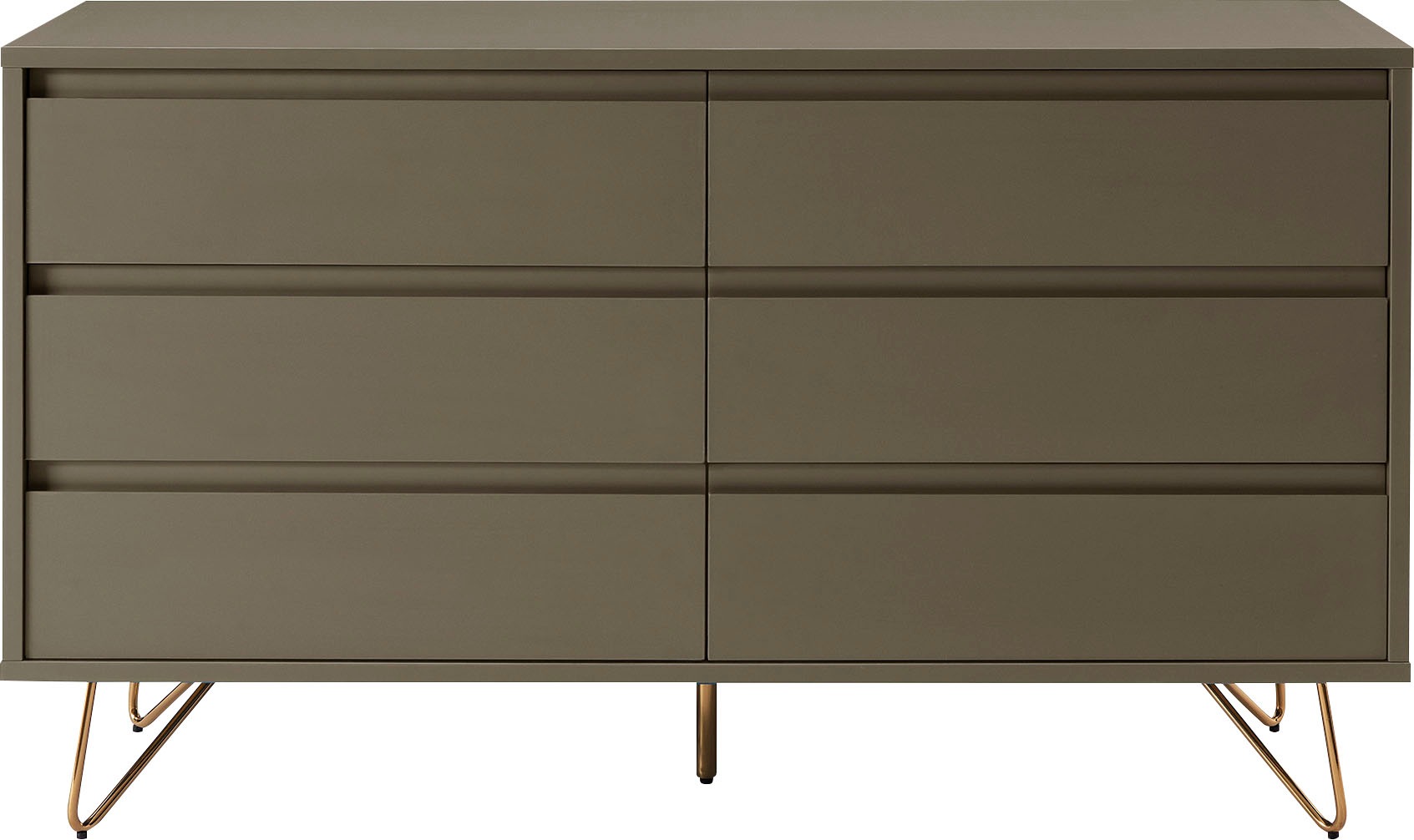 SalesFever Kommode »Bolton Design Sideboard mit Stauraum« Haarnadelbeine au günstig online kaufen
