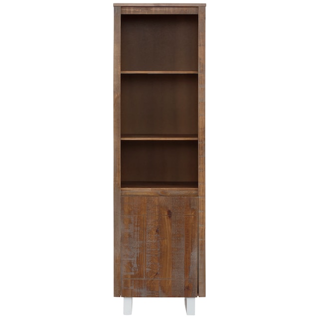 Home affaire Bücherregal »Lagos«, aus schönem massivem Kiefernholz, grifflos,  Breite 55 cm auf Rechnung bestellen
