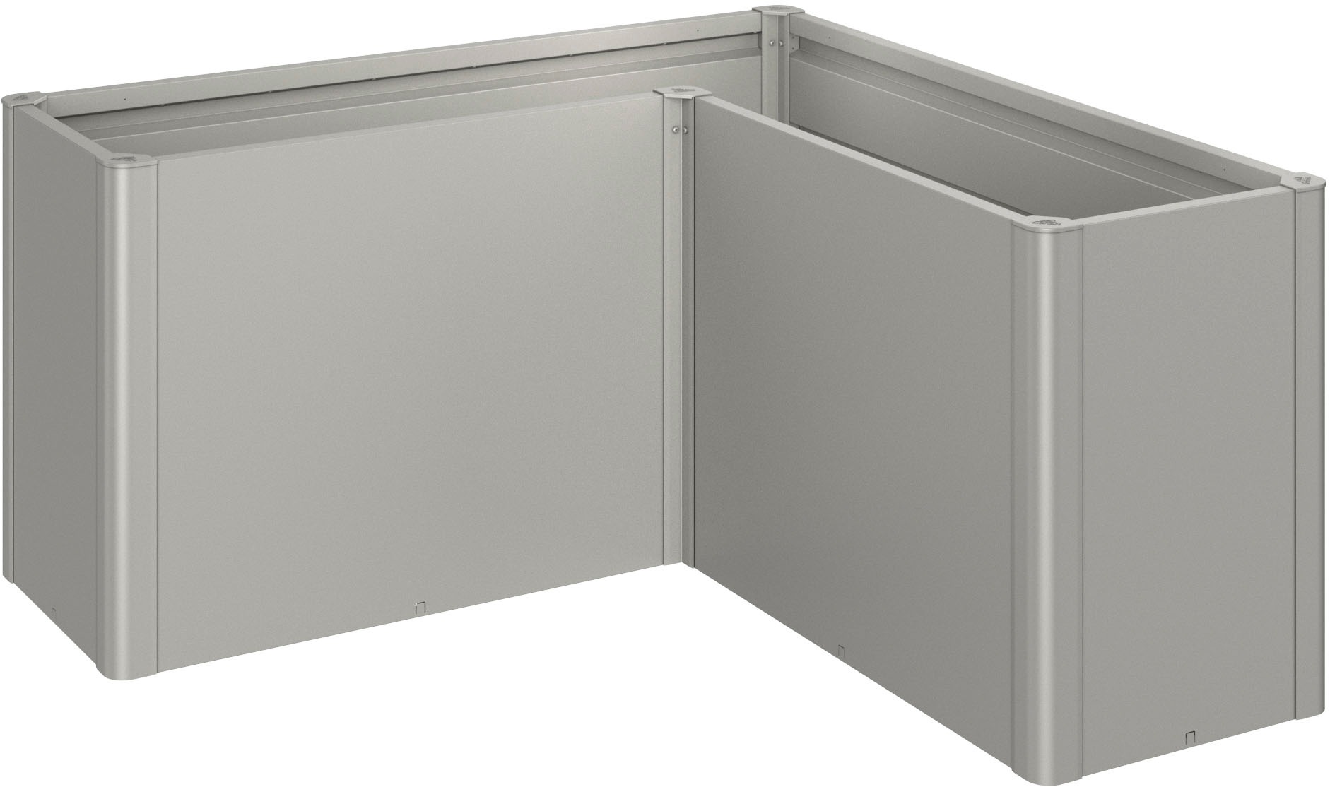 BIOHORT Hochbeet »BELVEDERE L-Form maxi 1, 5, verschiedene Farben« 152x152x77 cm, extrem langlebig, aus Metall quarzgrau-metallic