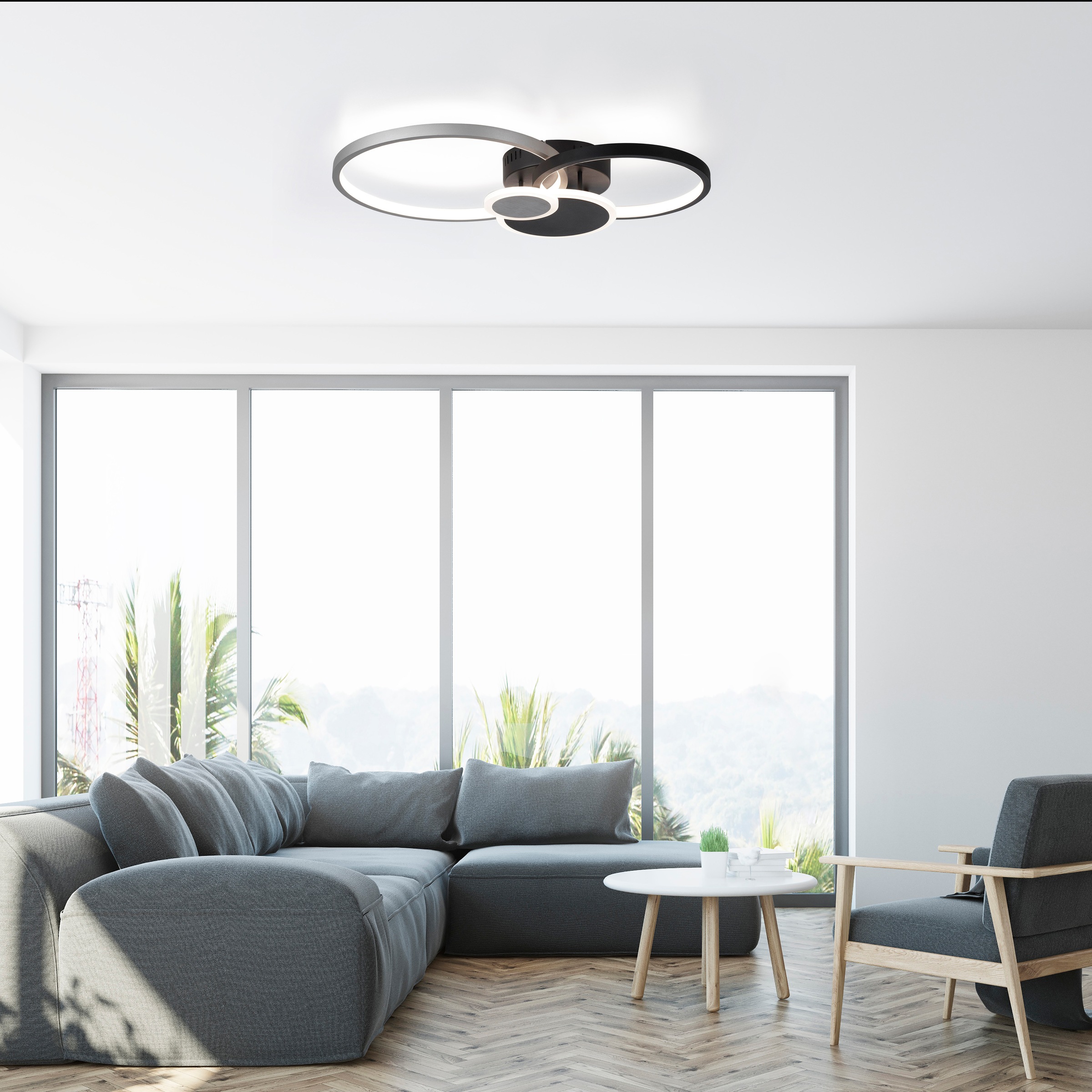 JUST LIGHT Deckenleuchte »PAPILON«, 1 flammig, Leuchtmittel LED-Board   LED günstig online kaufen