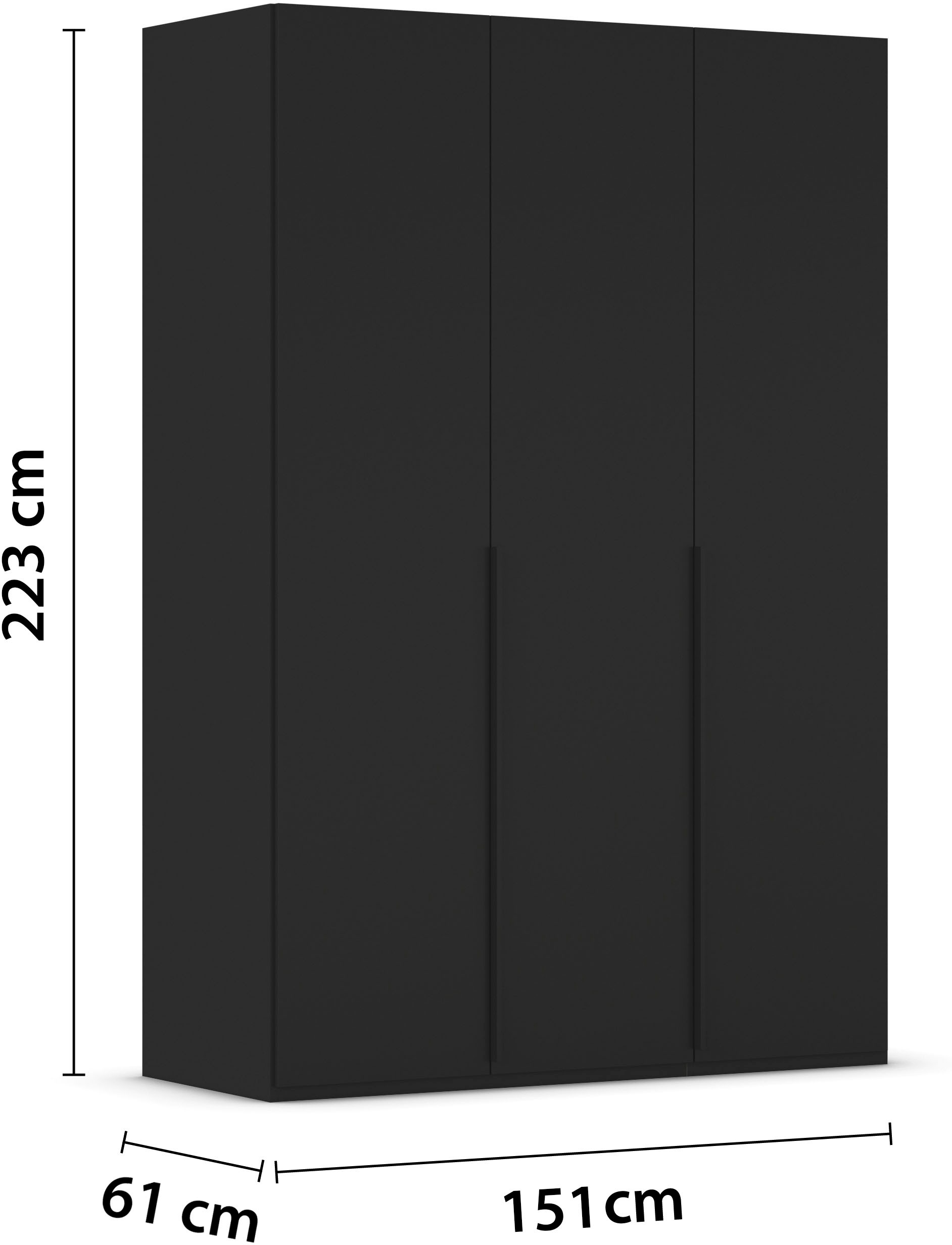 LeGer Home by Lena Gercke Kleiderschrank »Schrank Garderobe Ankleide Schlafzimmer Flur Serina«, (in 3 verschiedenen Ausstattungen BASIC/CLASSIC/PREMIUM), in 6 Breiten (101 - 401 cm) mit Front Glas oder Dekor MADE IN GERMANY