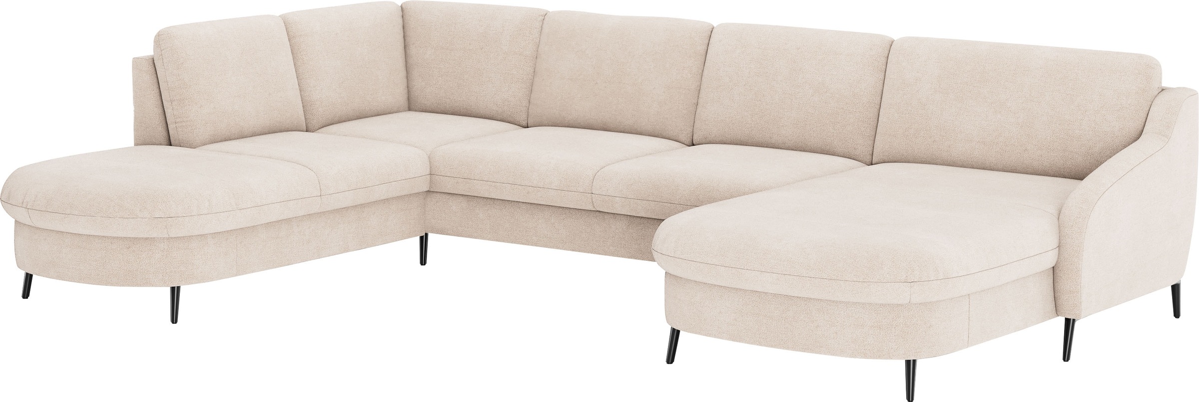 sit&more Wohnlandschaft »Soul U-Form«, wahlweise mit Bettfunktion und Bettkasten oder Schubkasten