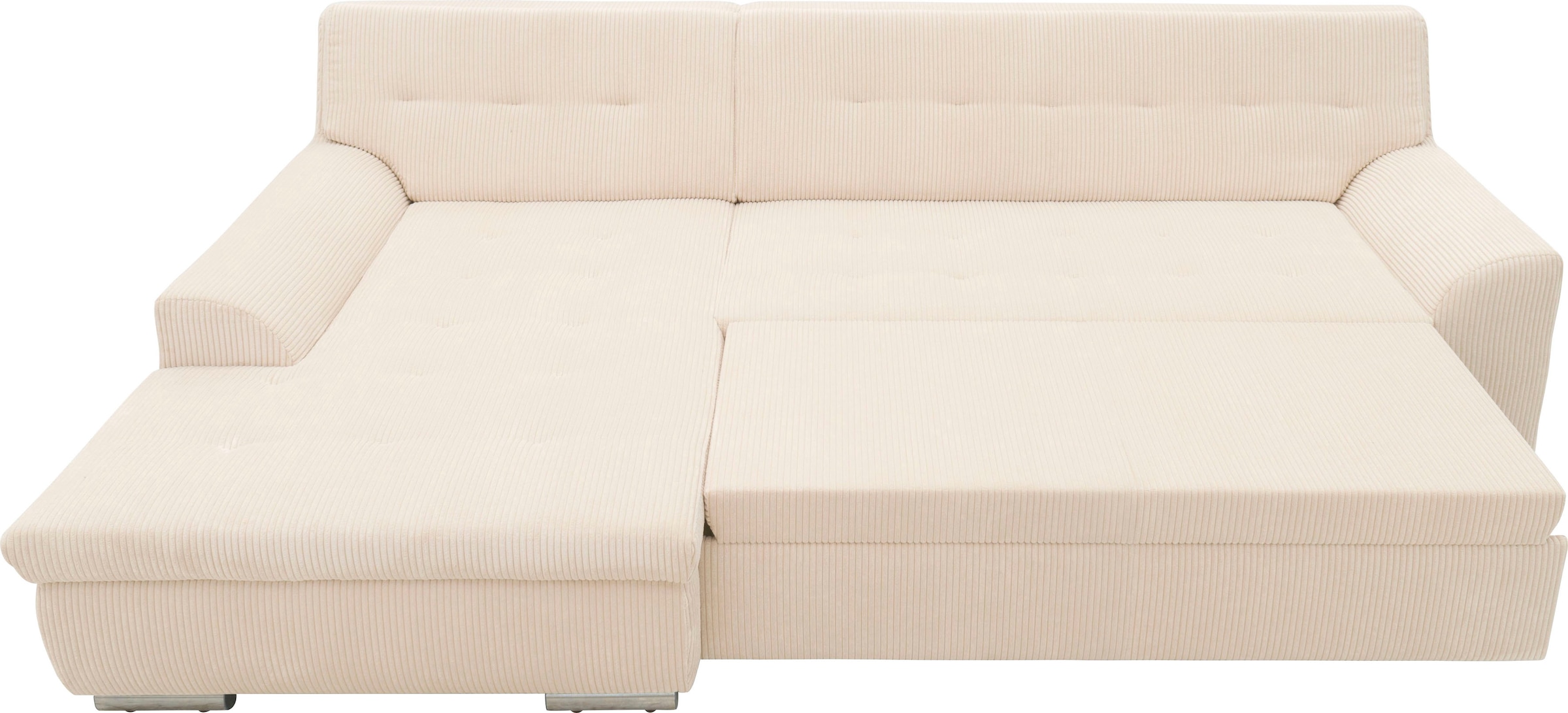 DOMO collection Ecksofa Treviso, wahlweise mit Bettfunktion, incl. Zierkissen