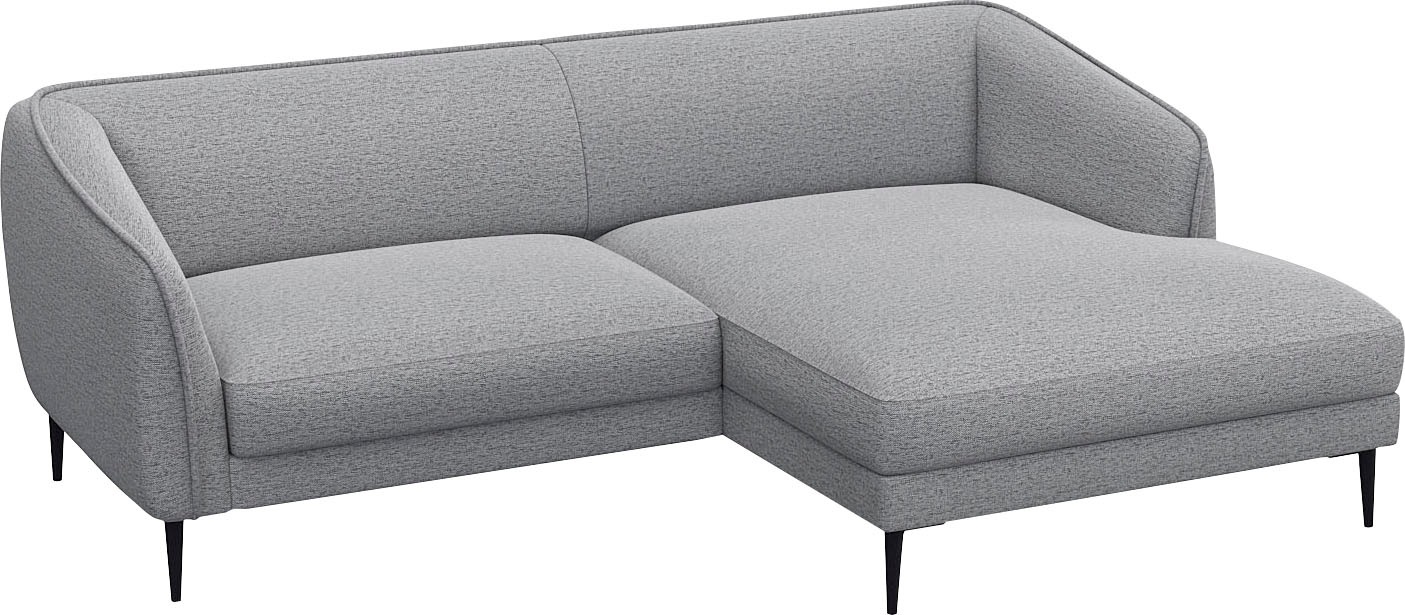 FLEXLUX Ecksofa »Belle Designsofa, bequem durch Kaltschaum im Sitz«, Skandinavisches Design, In hochwertiger Verarbeitung, B/T 218/149 cm