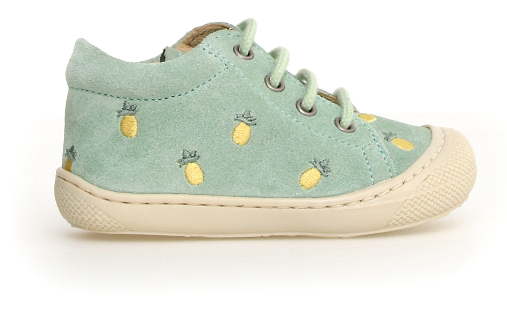 Naturino Lauflernschuh »COCOON EMBR.PINEAPPLES«, Kindergartenschuh mit Ananas Stickerei, Größenschablone zum Download