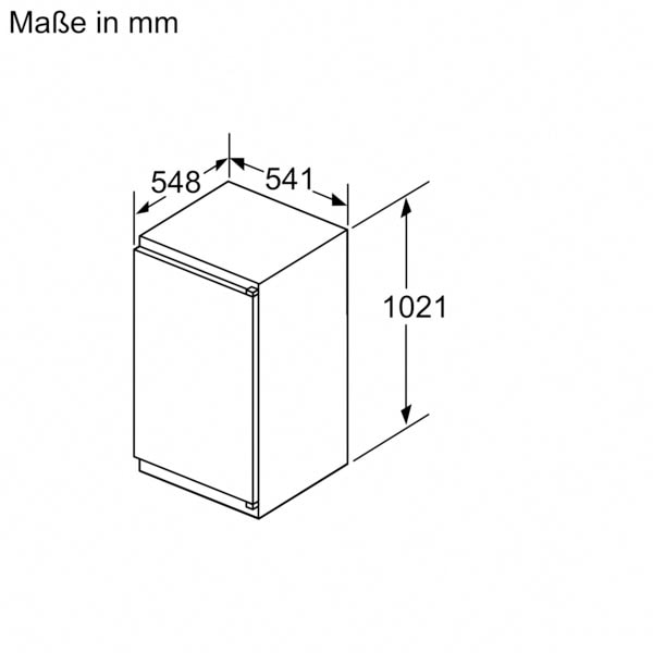 BOSCH Einbaukühlschrank »KIR31NSE0«, KIR31NSE0, 102,1 cm hoch, 54,1 cm breit