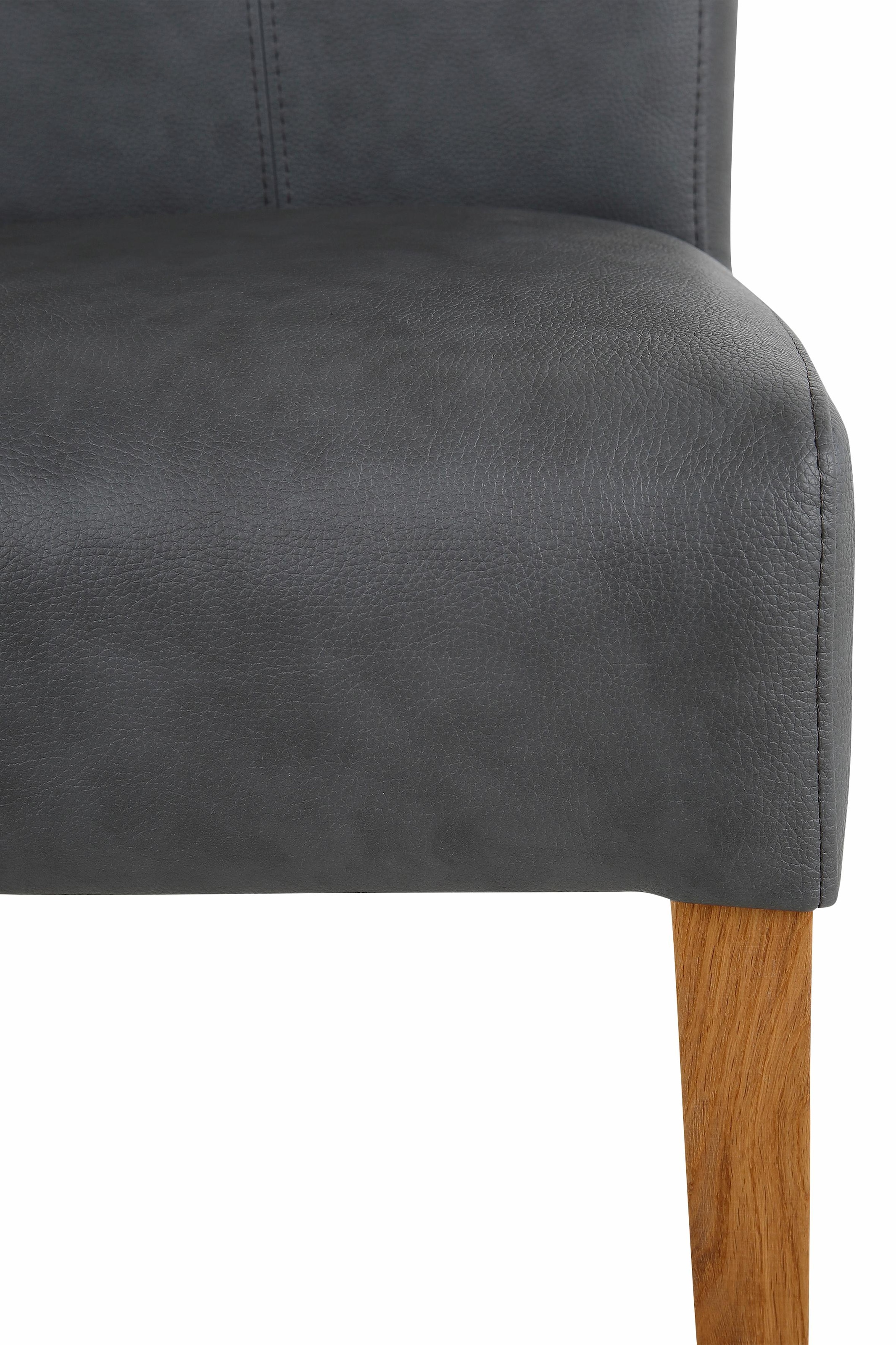 Home affaire Esszimmerstuhl »Queen Polsterstuhl BESTSELLER«, (Set), 2 St., Kunstleder, verschiedene Bezüge, Gestell Massivholz